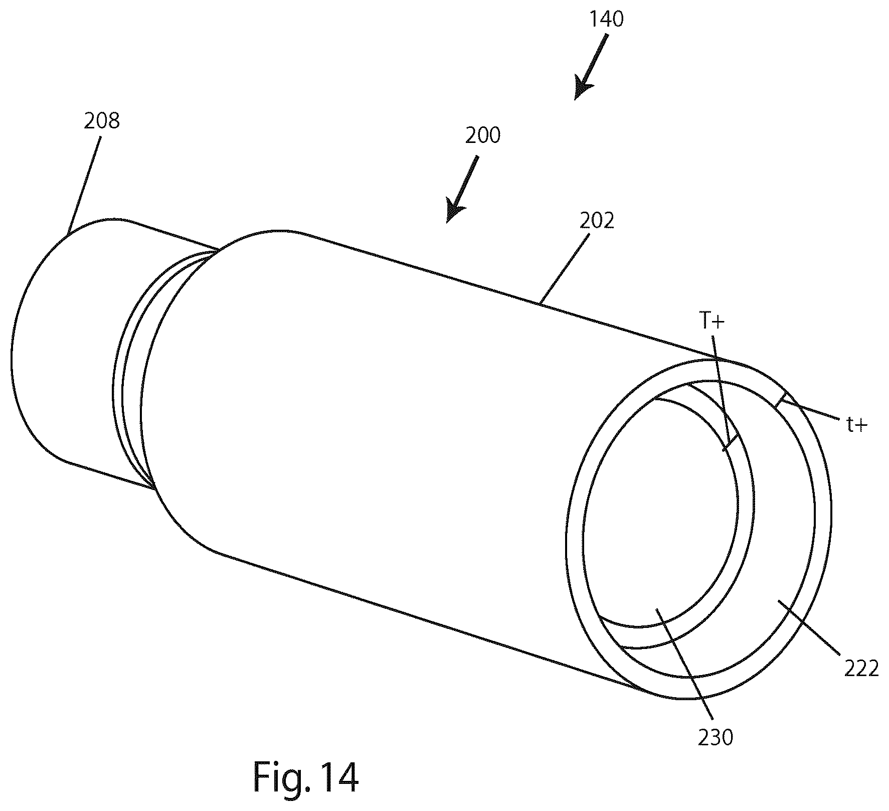 Patent US12410994 Figure 11 – Polymer-based cartridge casing for subsonic ammunition