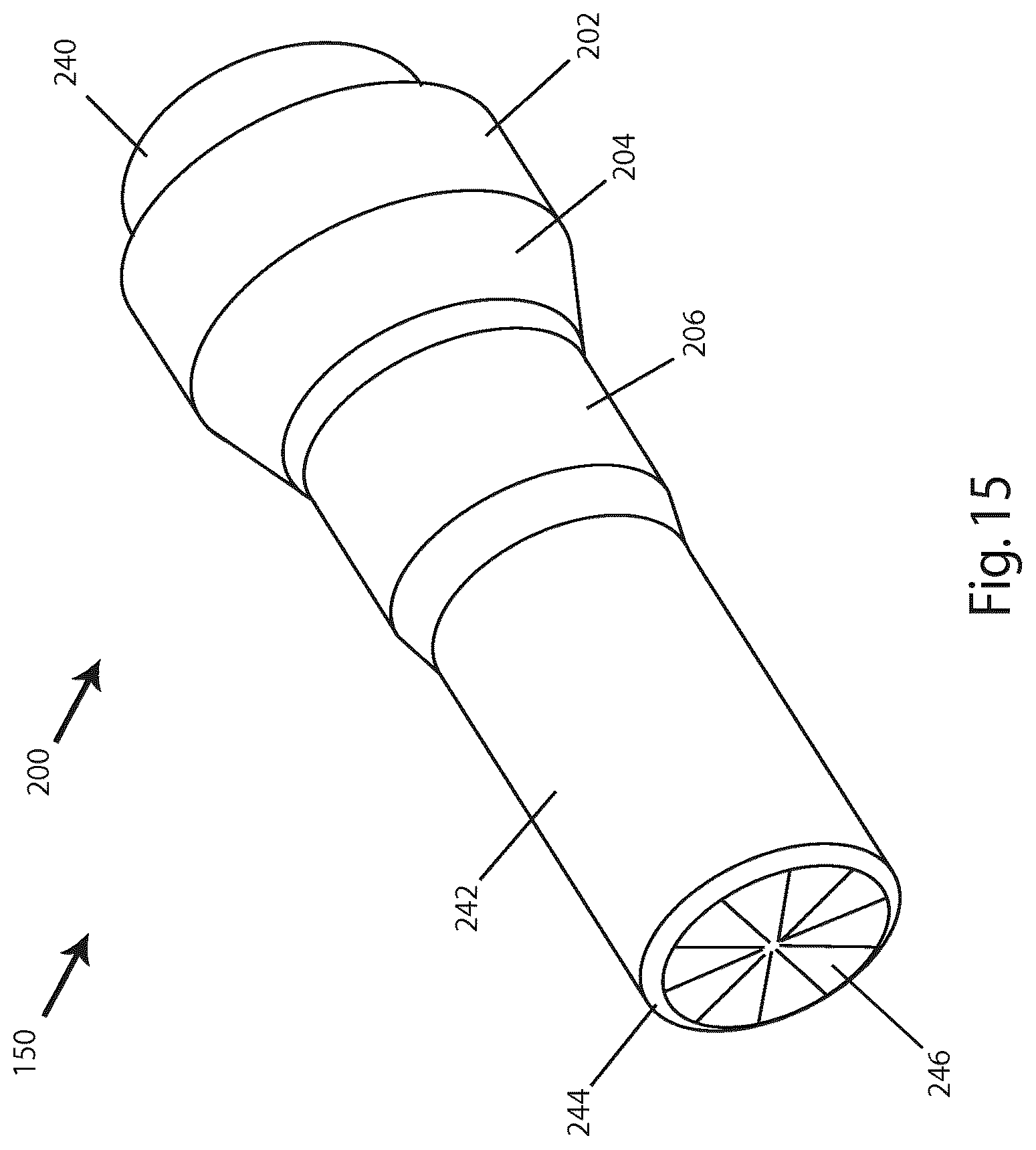 Patent US12410994 Figure 12 – Polymer-based cartridge casing for subsonic ammunition