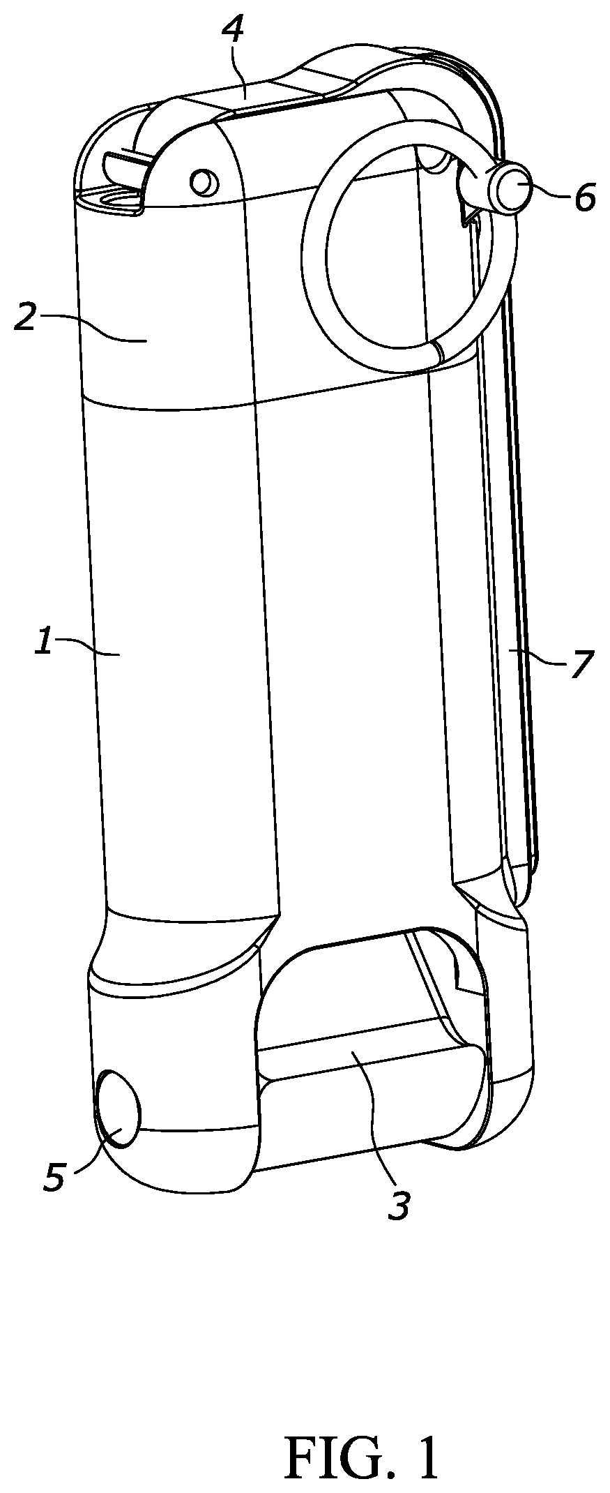 Patent US12410995 Figure 1 – Diversionary device with electronic trigger and directed high efficiency output