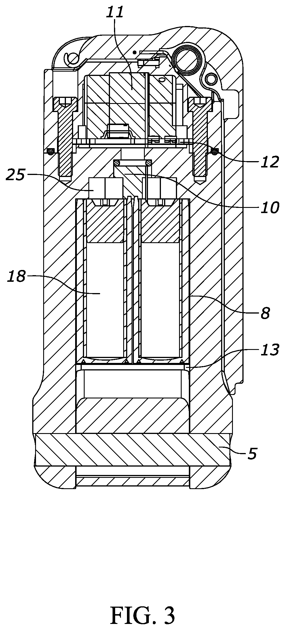 Patent US12410995 Figure 3 – Diversionary device with electronic trigger and directed high efficiency output