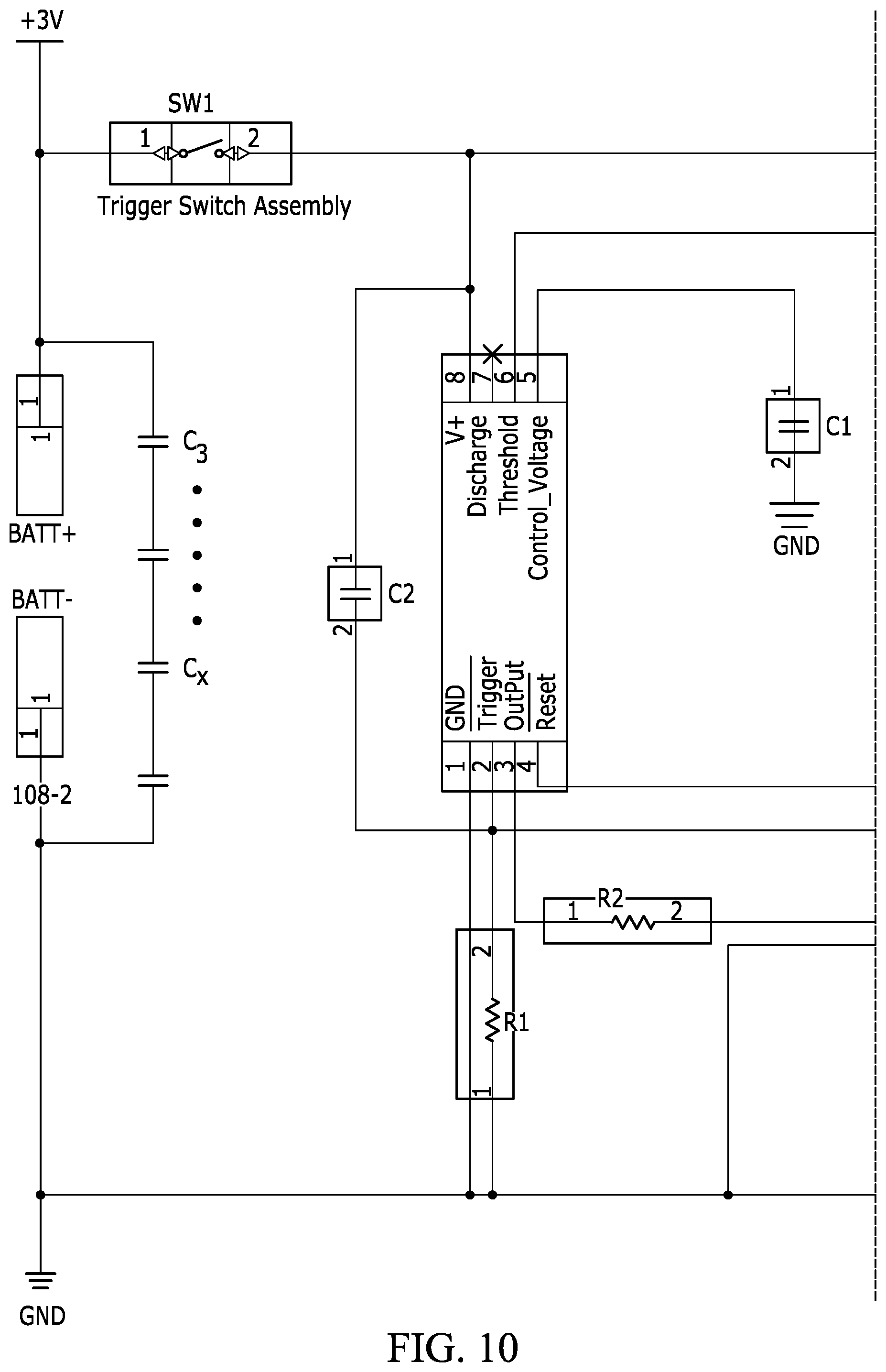 Patent US12410995 Figure 9 – Diversionary device with electronic trigger and directed high efficiency output