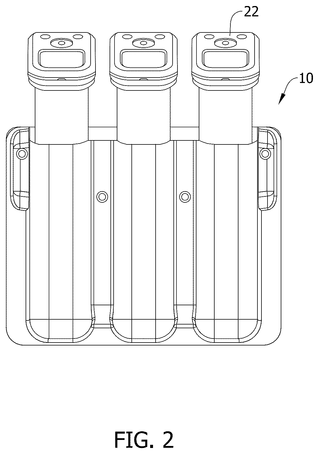 Patent US12410997 Figure 3 – Ammunition magazine pouch and methods of assembling same
