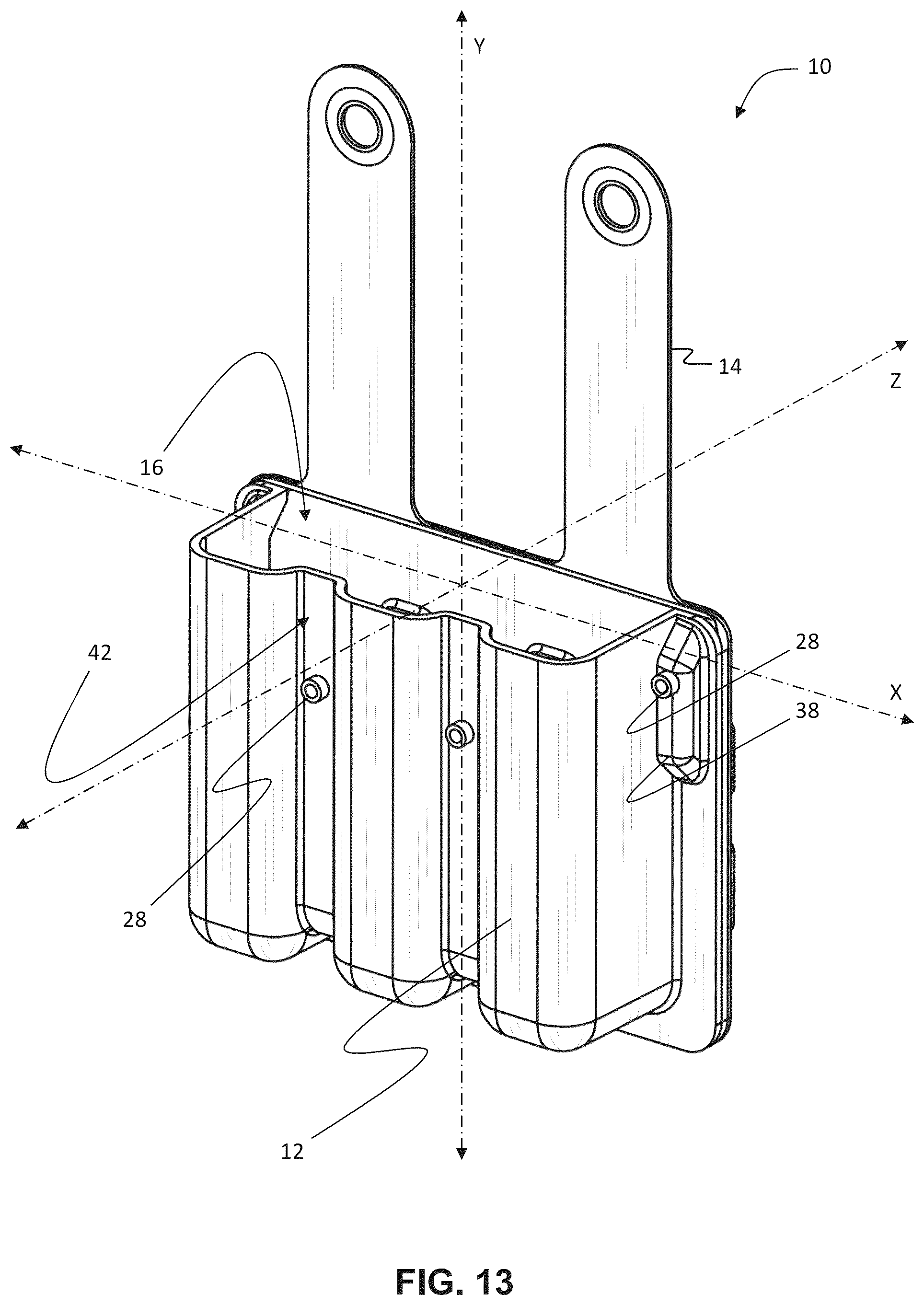 Patent US12410997 Figure 9 – Ammunition magazine pouch and methods of assembling same