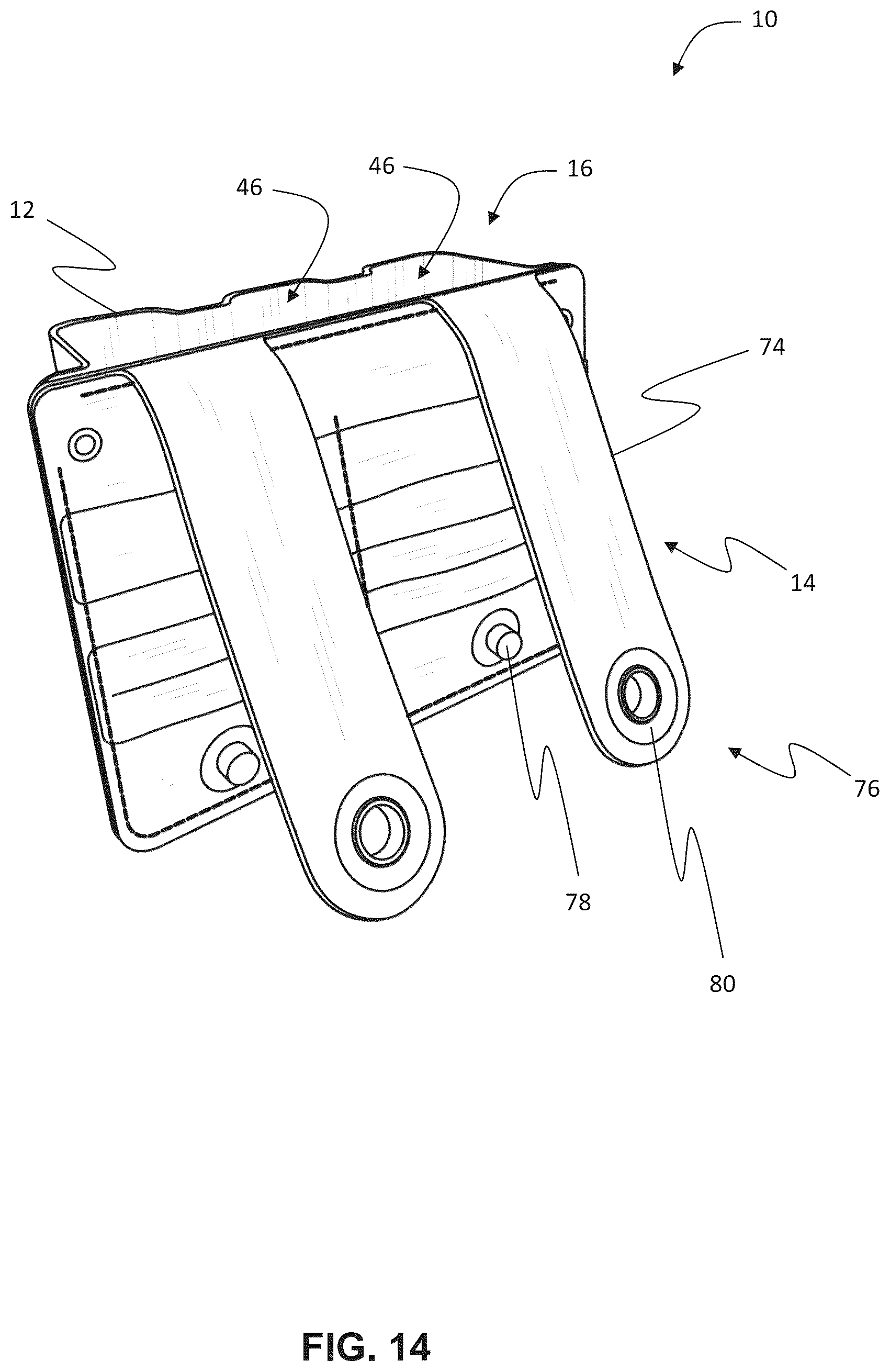 Patent US12410997 Figure 10 – Ammunition magazine pouch and methods of assembling same