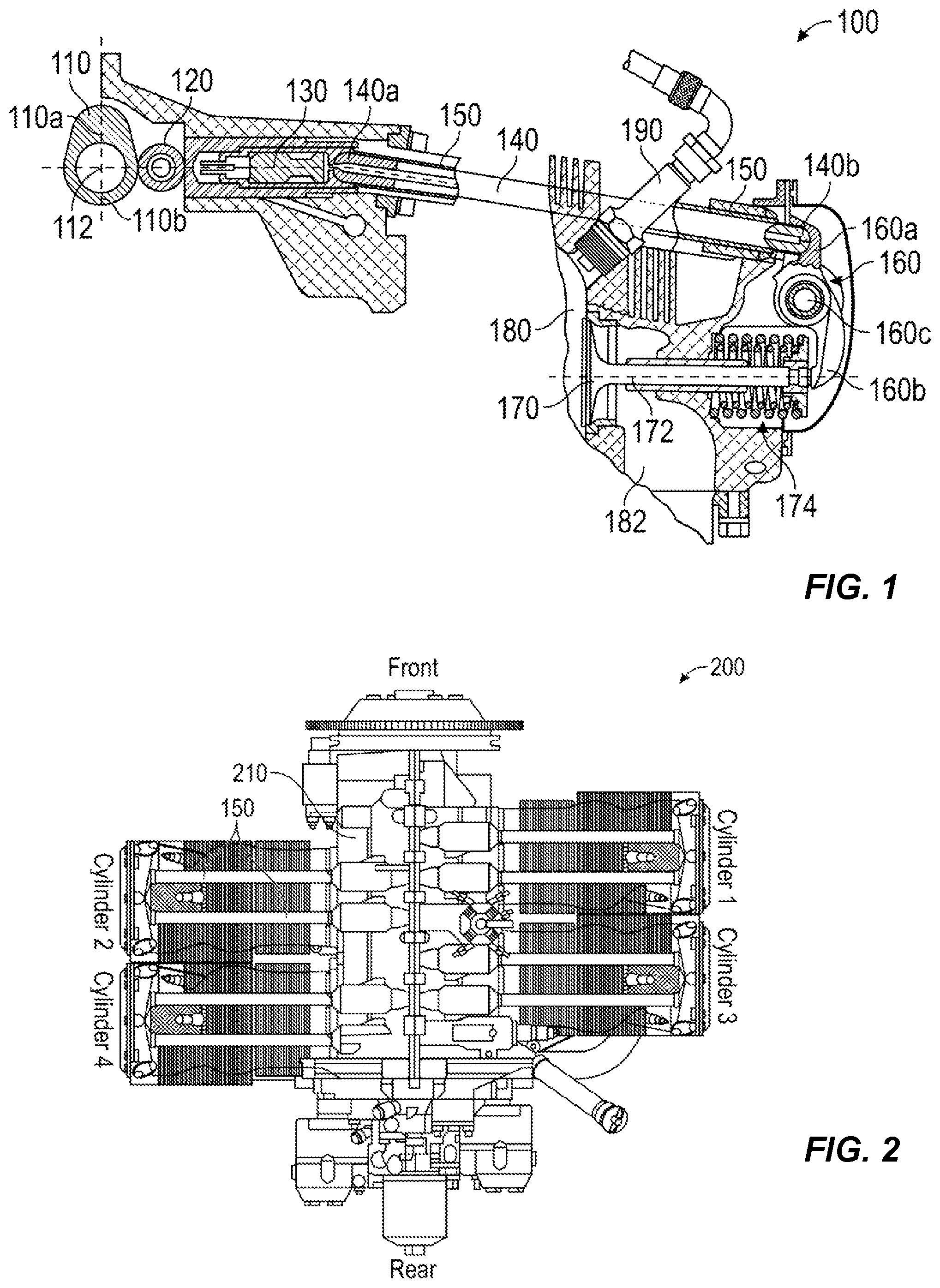 Patent US12410998 Figure 1 – Valvetrain testing using instrumented pushrod