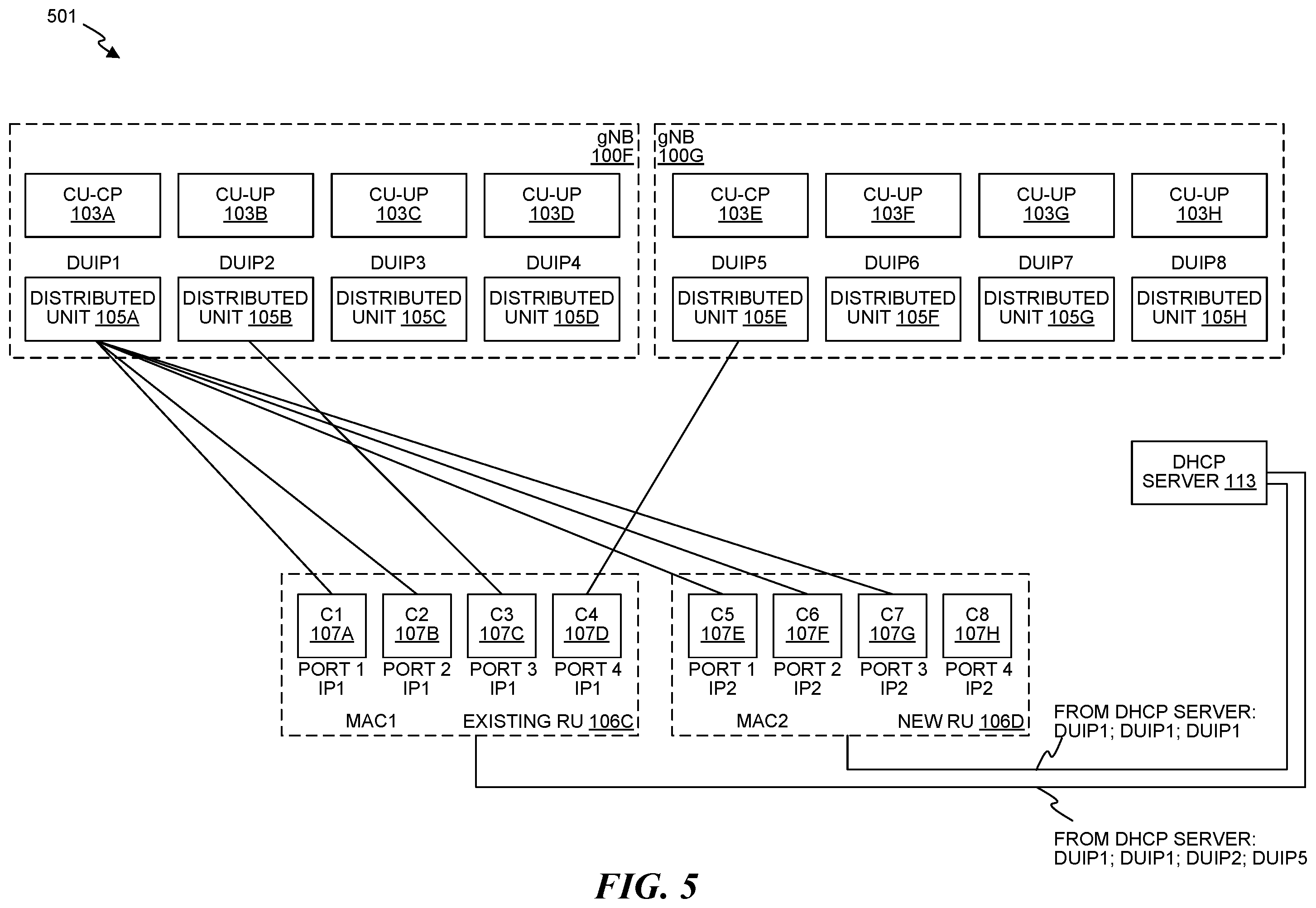 Patent US12414009 Figure 8 – Discovering a radio controller in a cloud radio access network