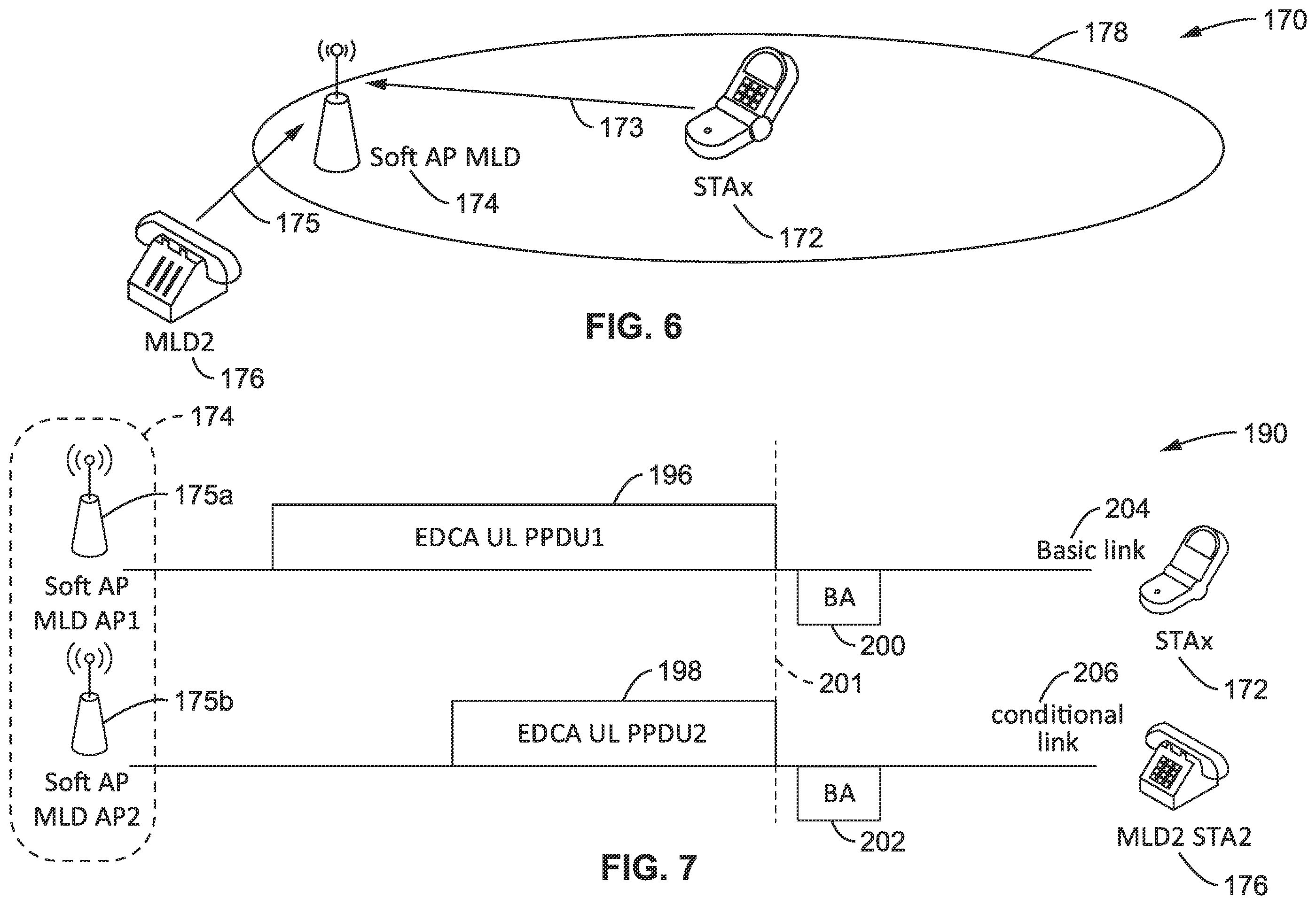 Patent US12414026 Figure 8 – Secondary link access to a mobile soft access point multi-link device