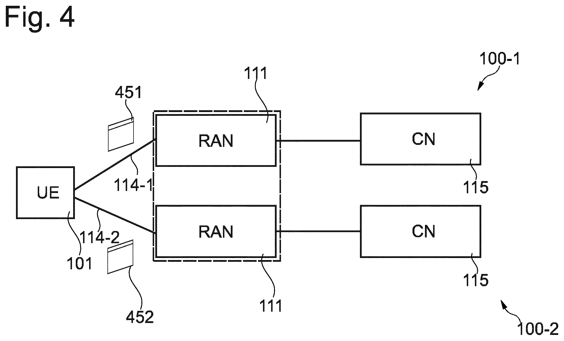 Patent US12414078 Figure 4 – Paging of multi-sim wireless communication devices