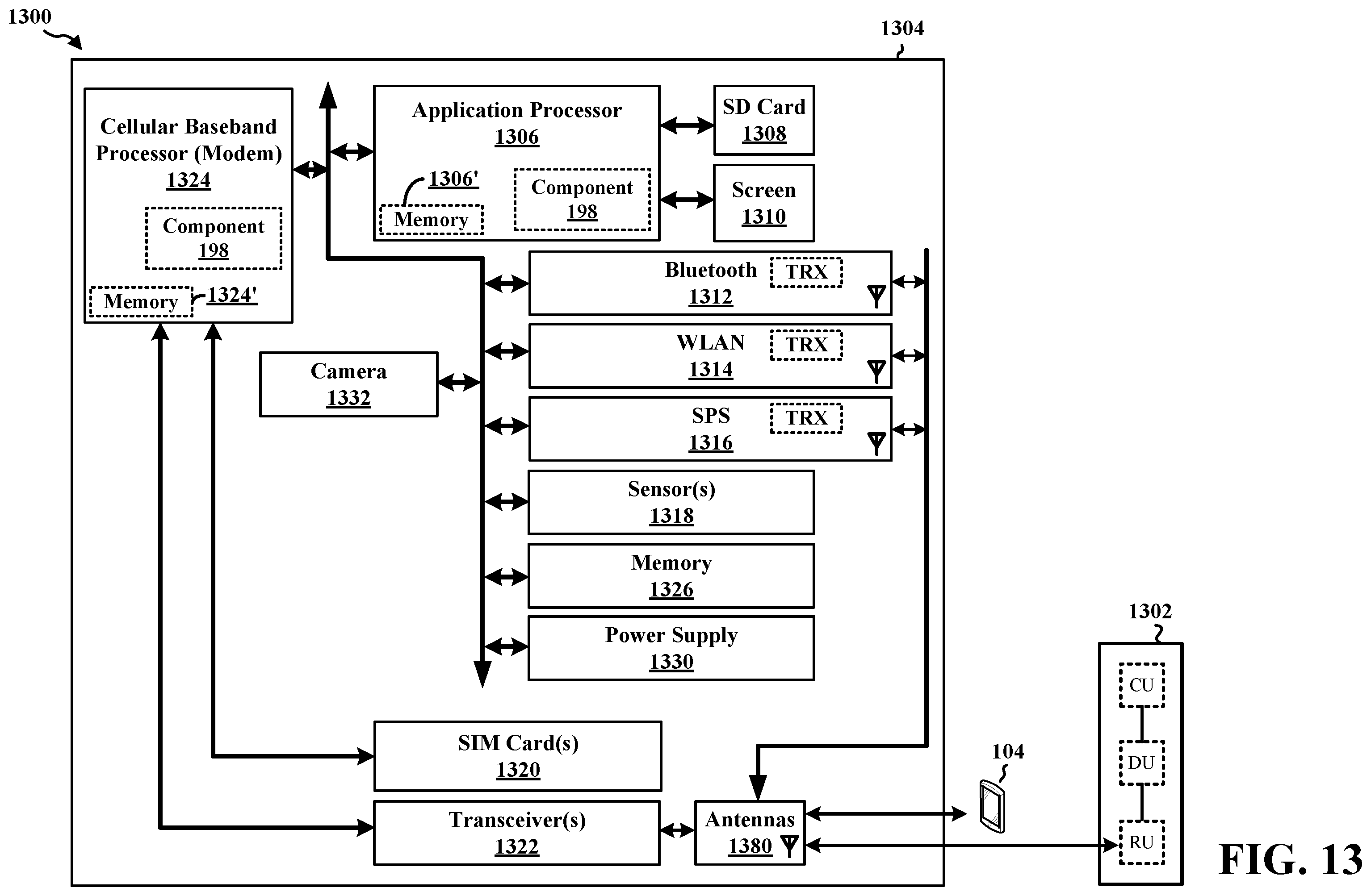 Patent US12414109 Figure 13 – Skipped uplink configured grant occasions in sidelink transmissions