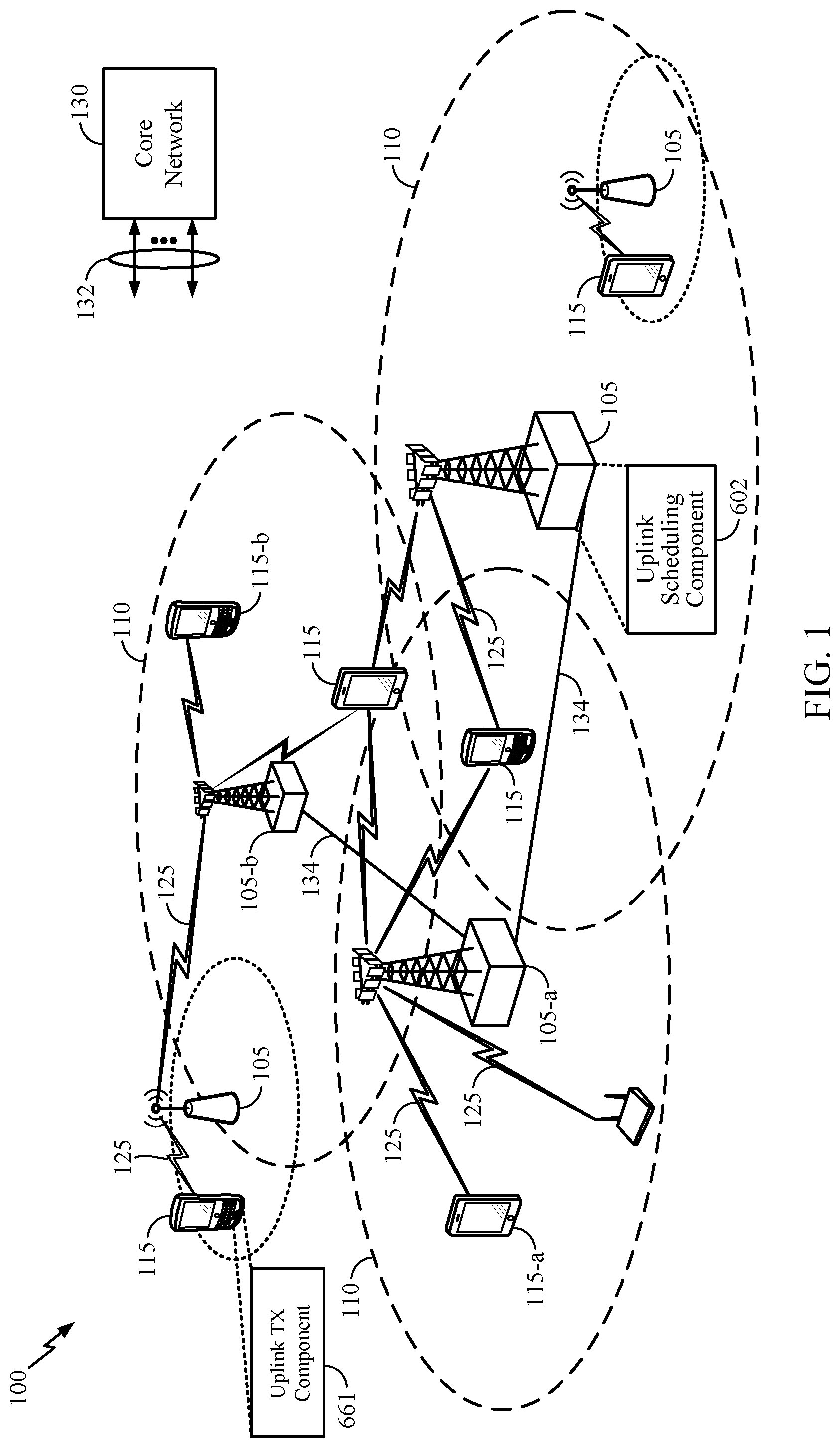 Patent US12414116 — Uplink channel design for slot-based transmission time interval (TTI) — Figure 1