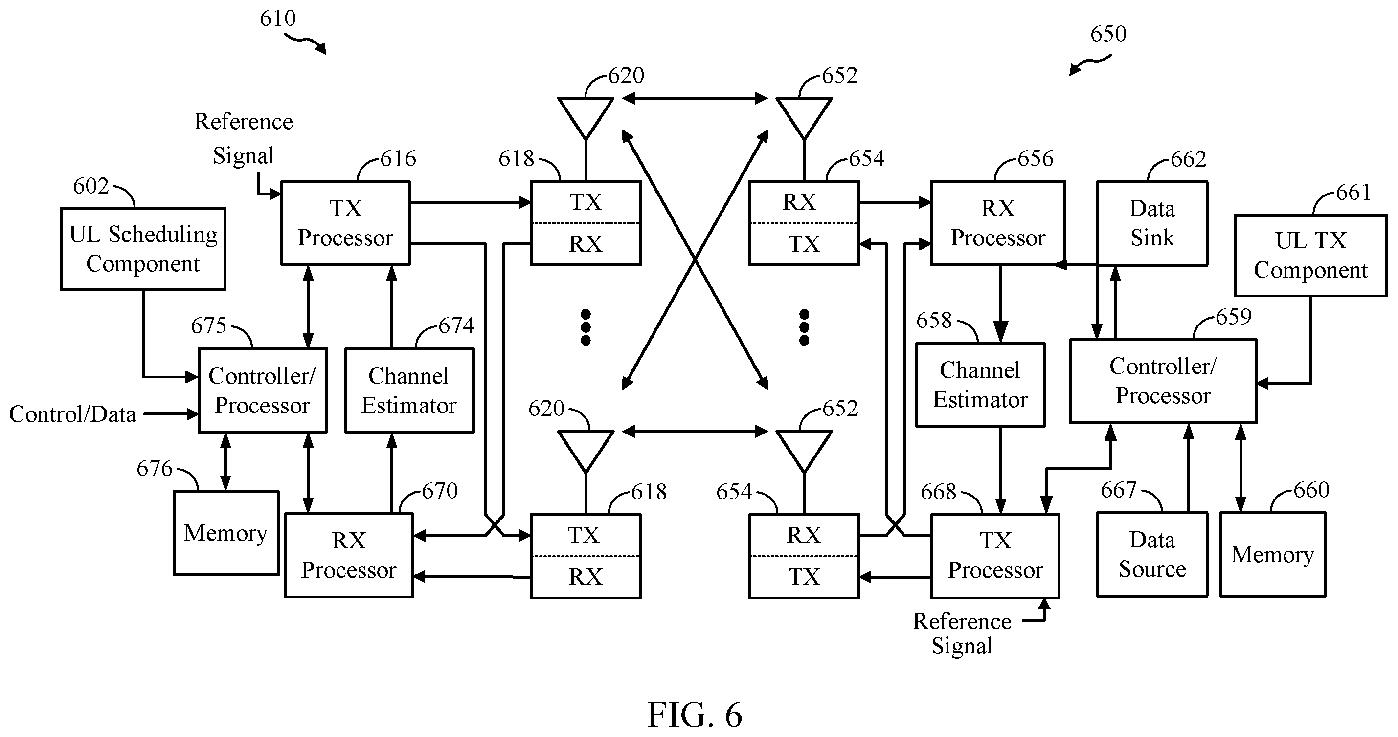 Patent US12414116 Figure 6 – Uplink channel design for slot-based transmission time interval (TTI)