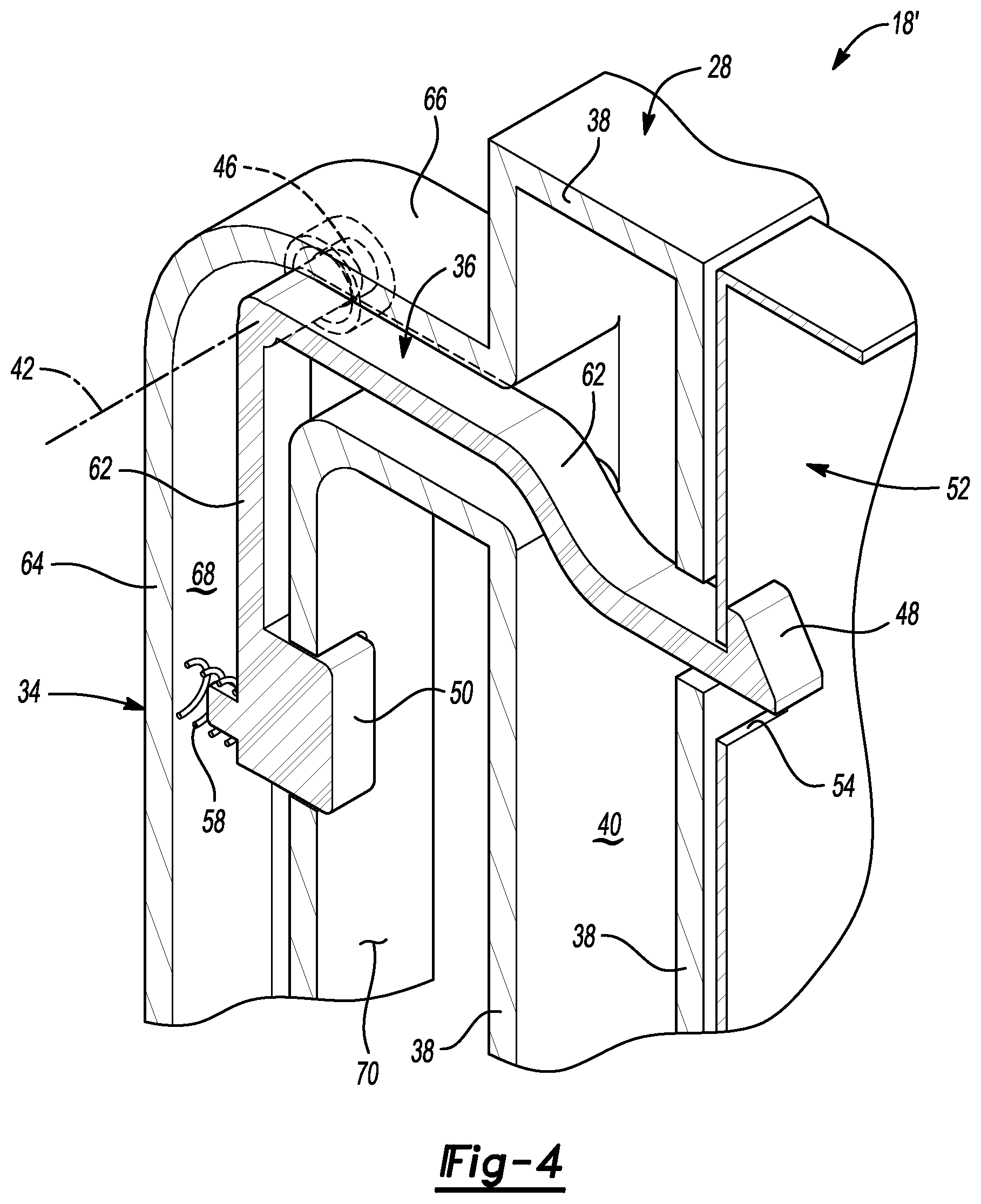 Patent US12414206 Figure 2 – Latch system for microwave oven door