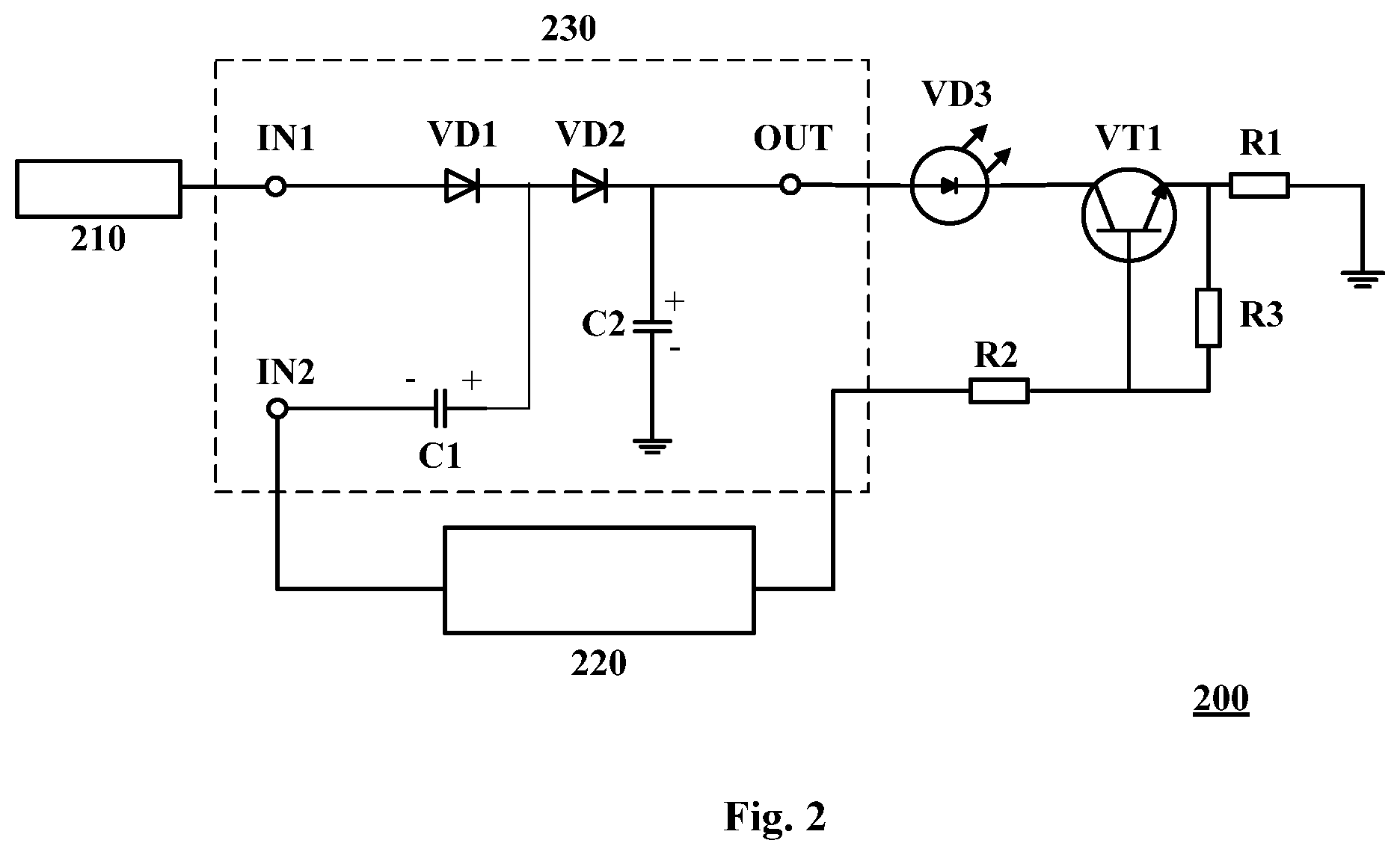 Patent US12414212 Figure 2 – Boost circuit for driving light-emitting diode and electrical device comprising the same