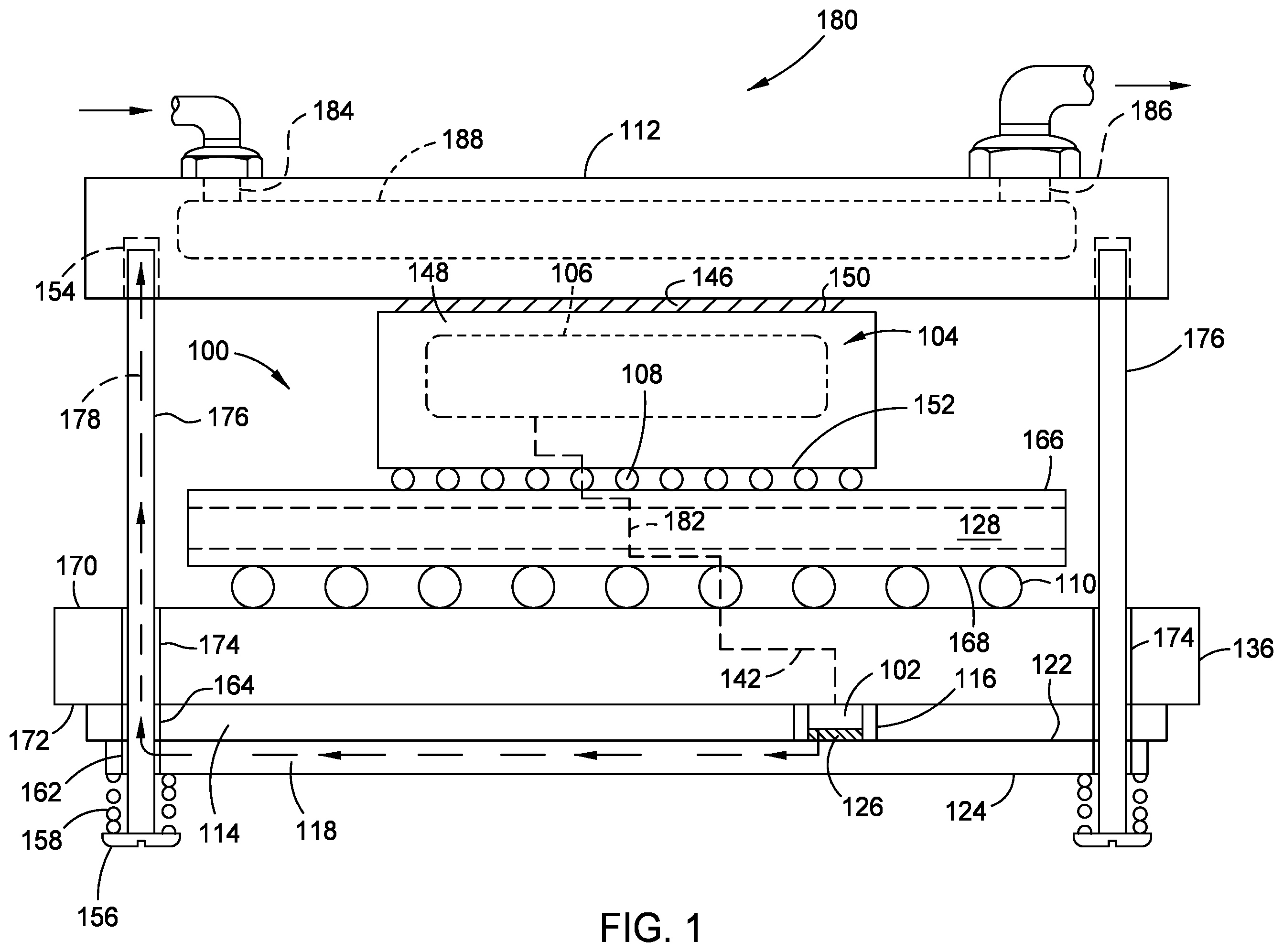Patent US12414226 Figure 1 – Electronic device with below PCB thermal management