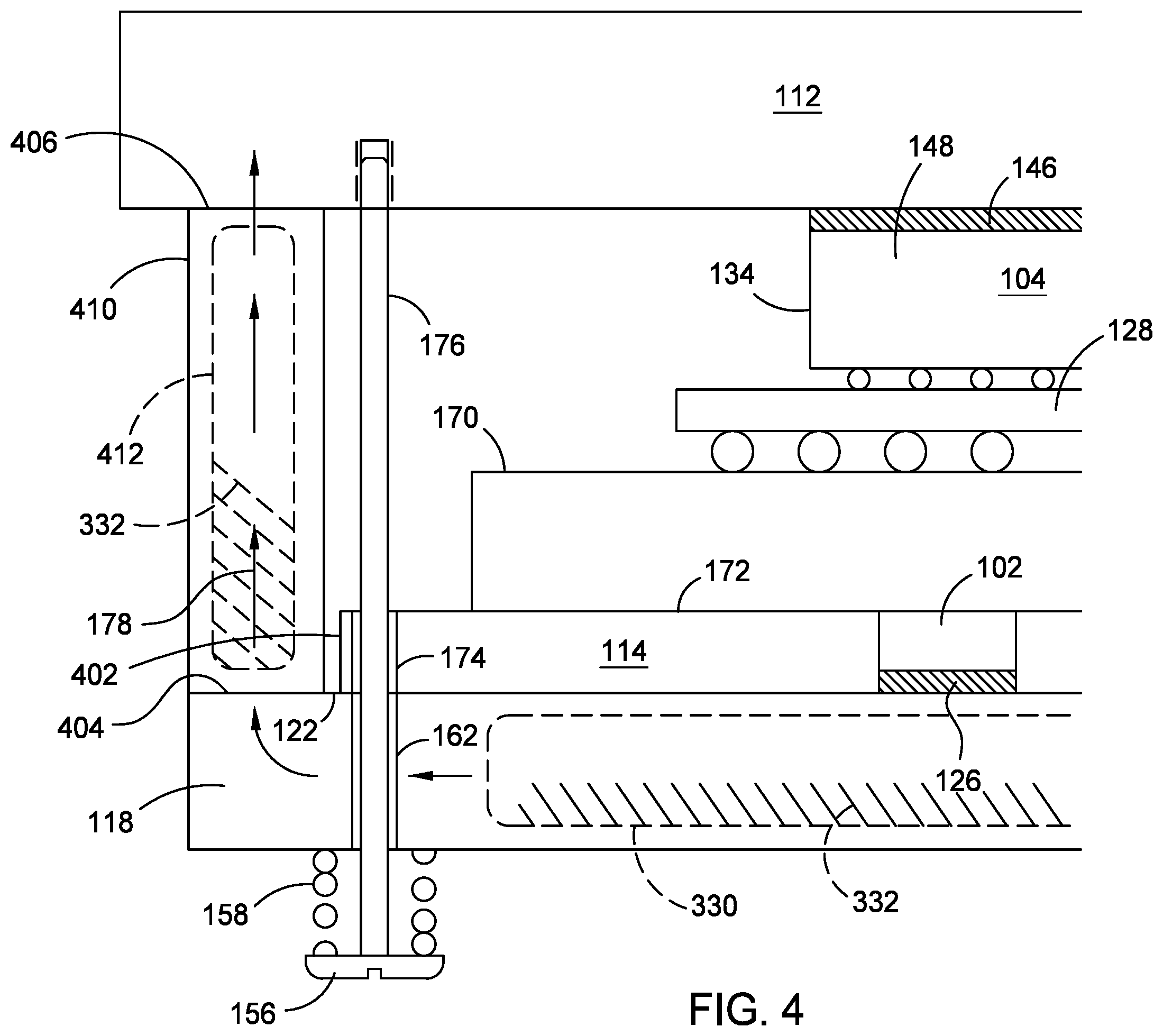 Patent US12414226 Figure 4 – Electronic device with below PCB thermal management
