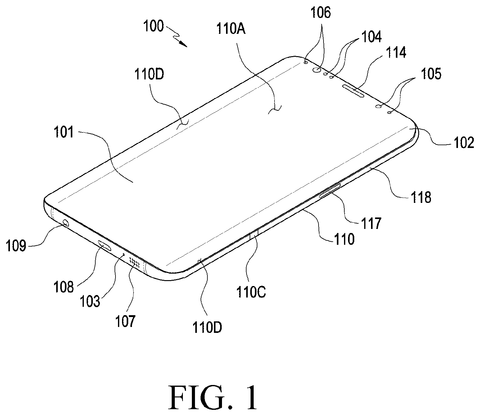 Patent US12414234 Figure 1 – Electronic device including conductive fixing member