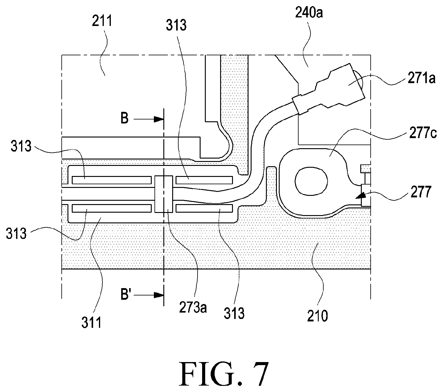Patent US12414234 Figure 7 – Electronic device including conductive fixing member