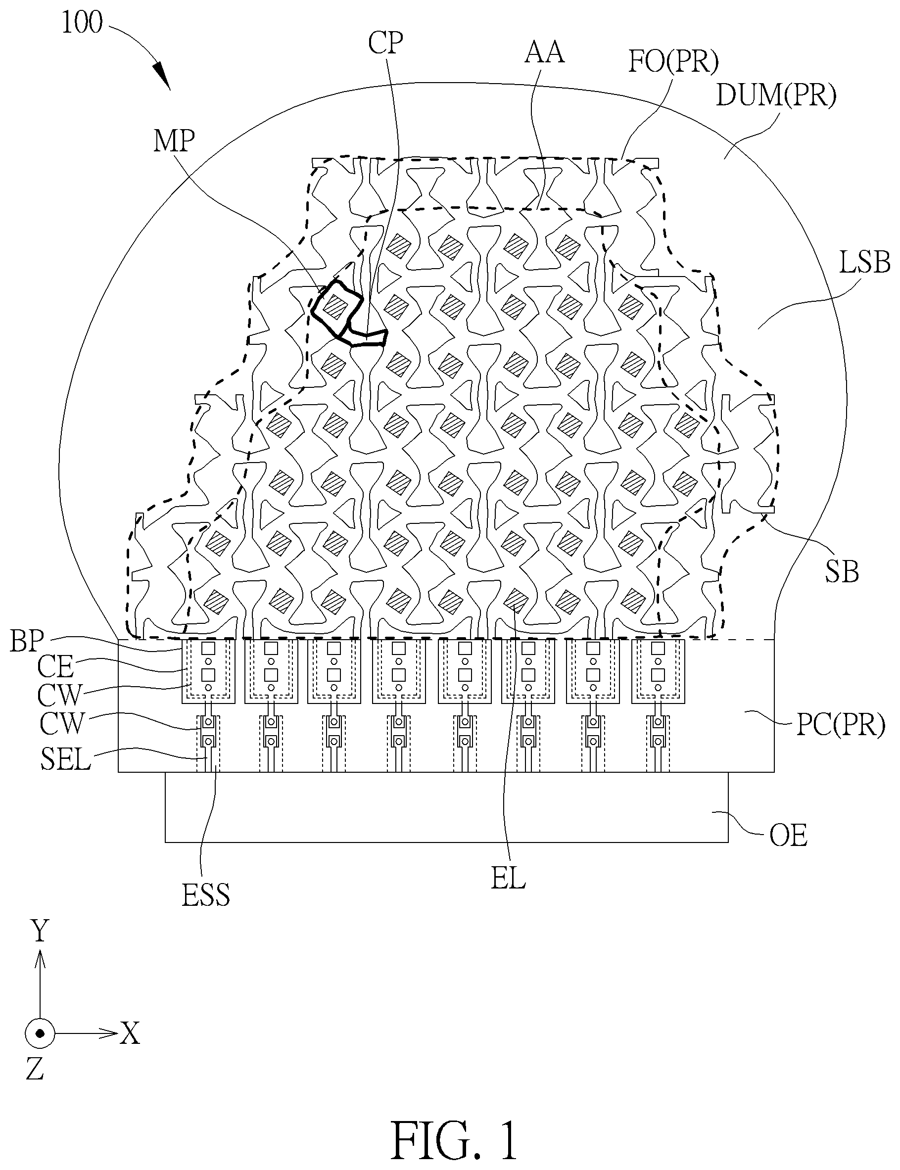 Patent US12414237 Figure 1 – Electronic device