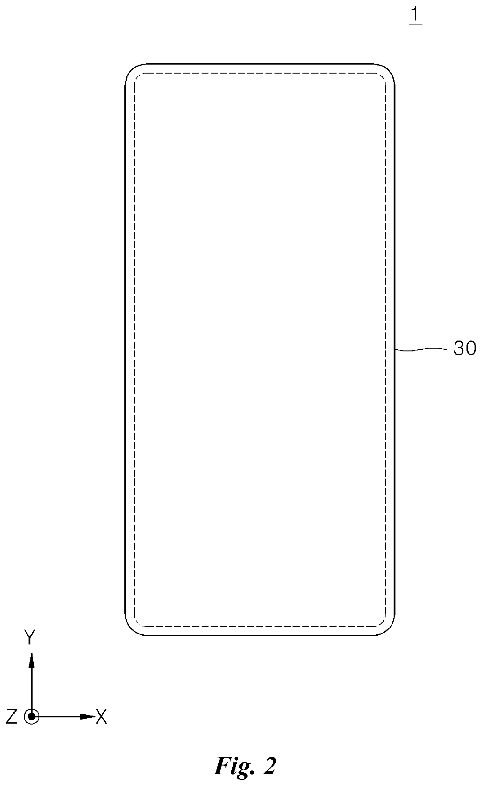 Patent US12414245 Figure 2 – Display device including bending support