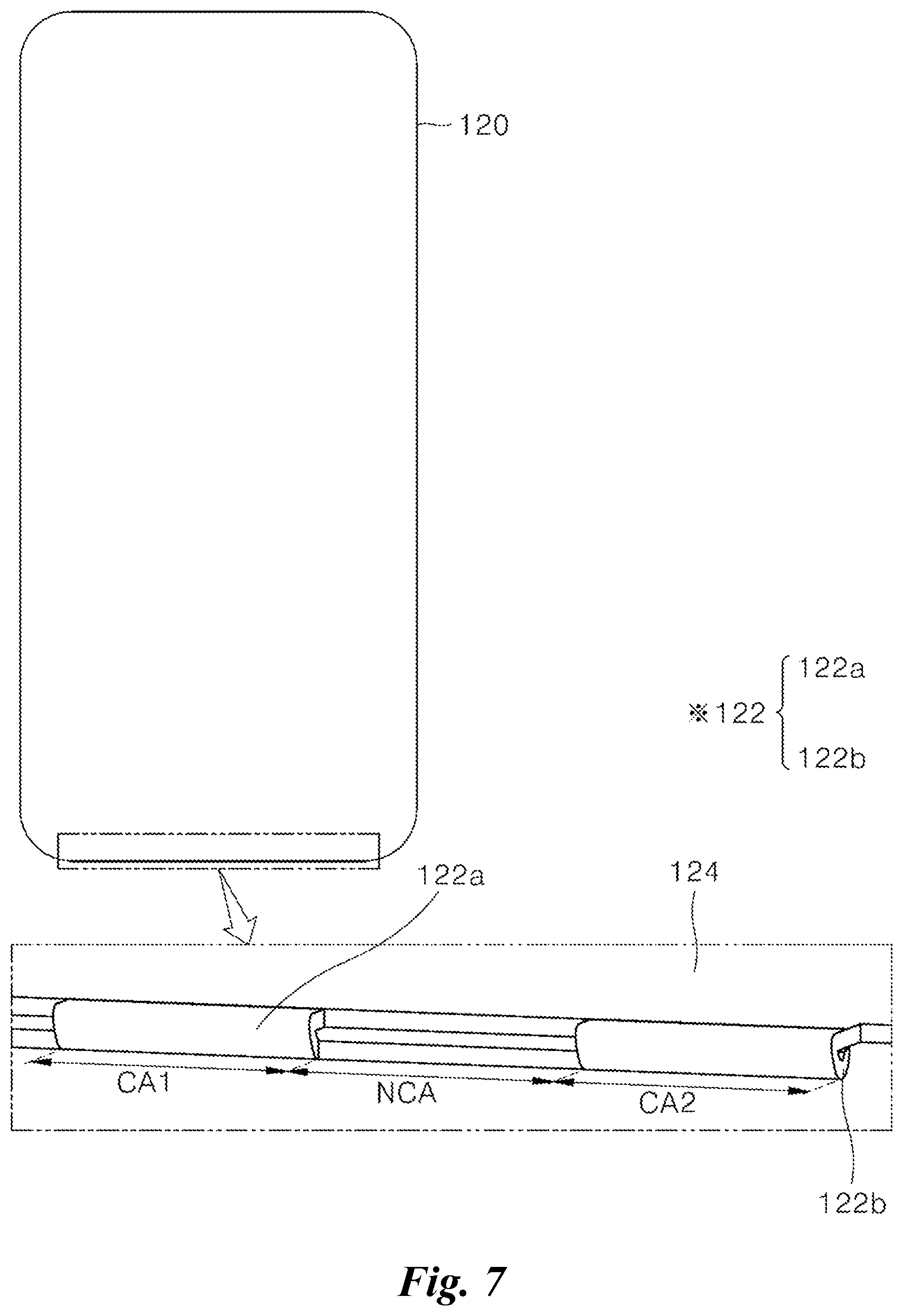 Patent US12414245 Figure 7 – Display device including bending support