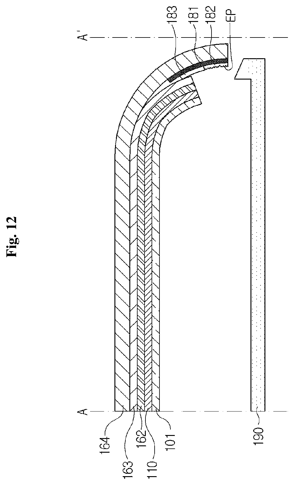Patent US12414252 Figure 12 – Display panel and a manufacturing method thereof