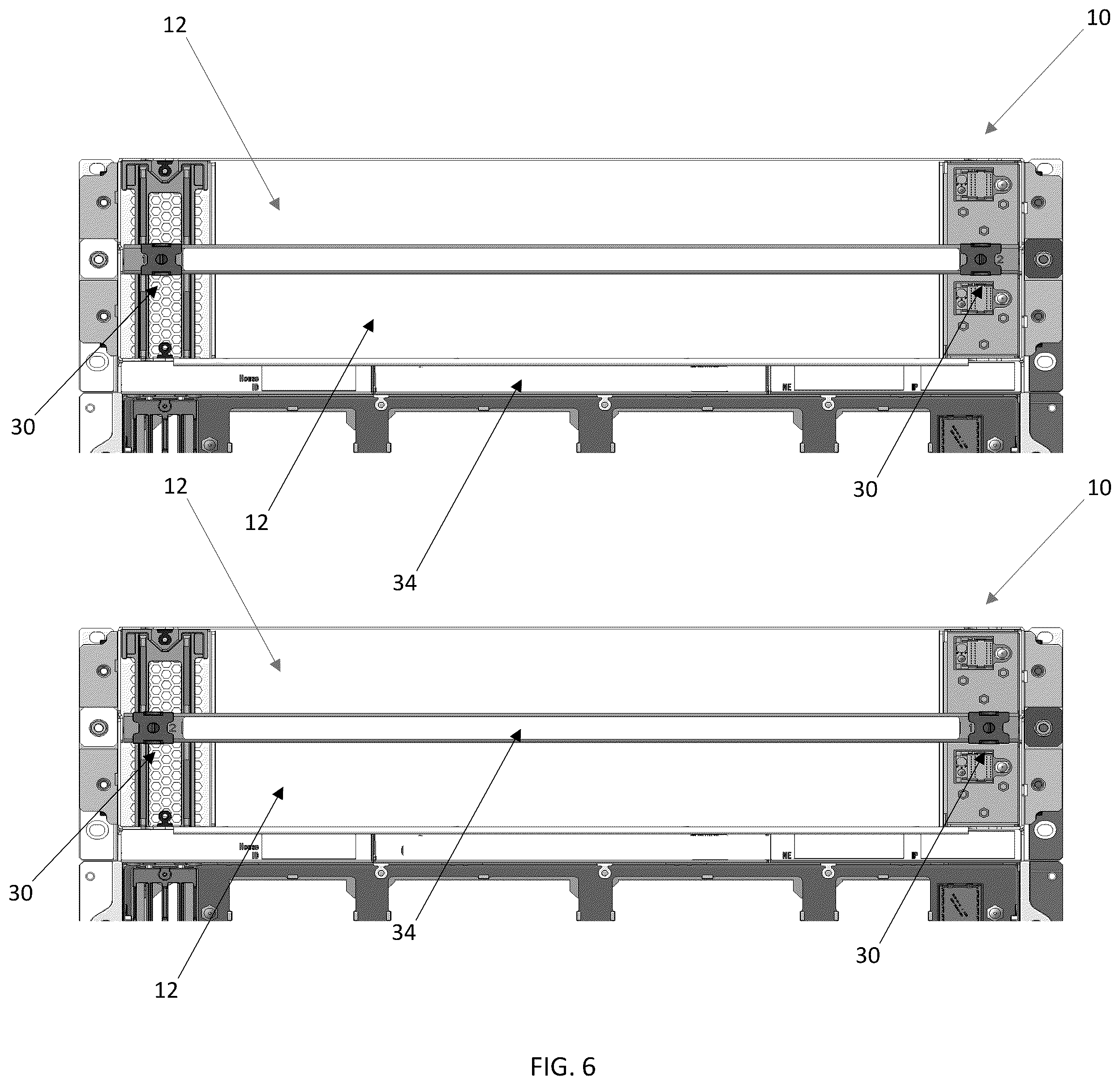Patent US12414258 Figure 6 – Adjustable shelf/slot keying assemblies and methods for telecommunications and networking equipment