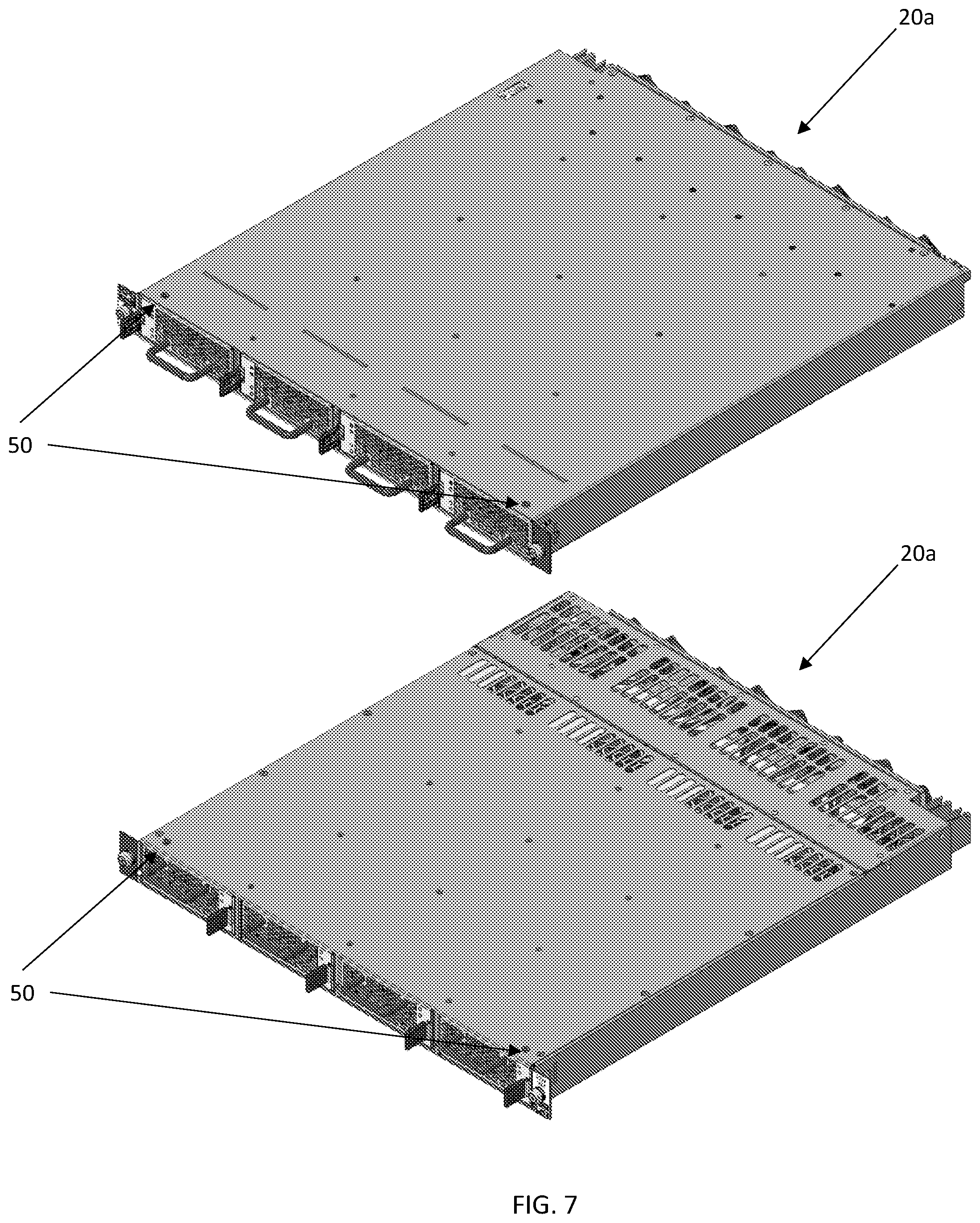 Patent US12414258 Figure 7 – Adjustable shelf/slot keying assemblies and methods for telecommunications and networking equipment