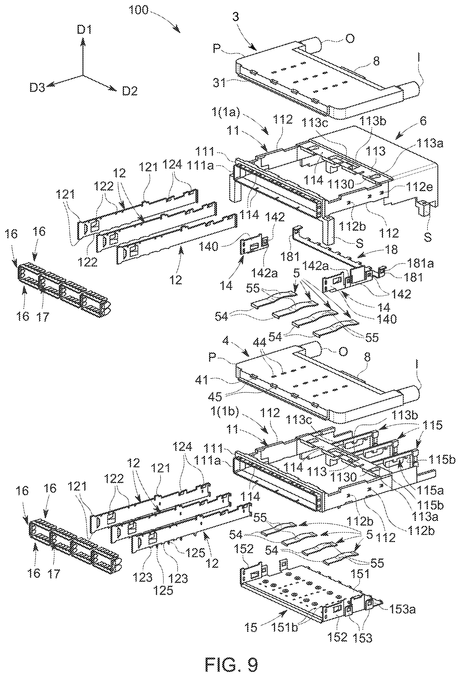 Patent US12414263 Figure 9 – Cooling tray connector assembly