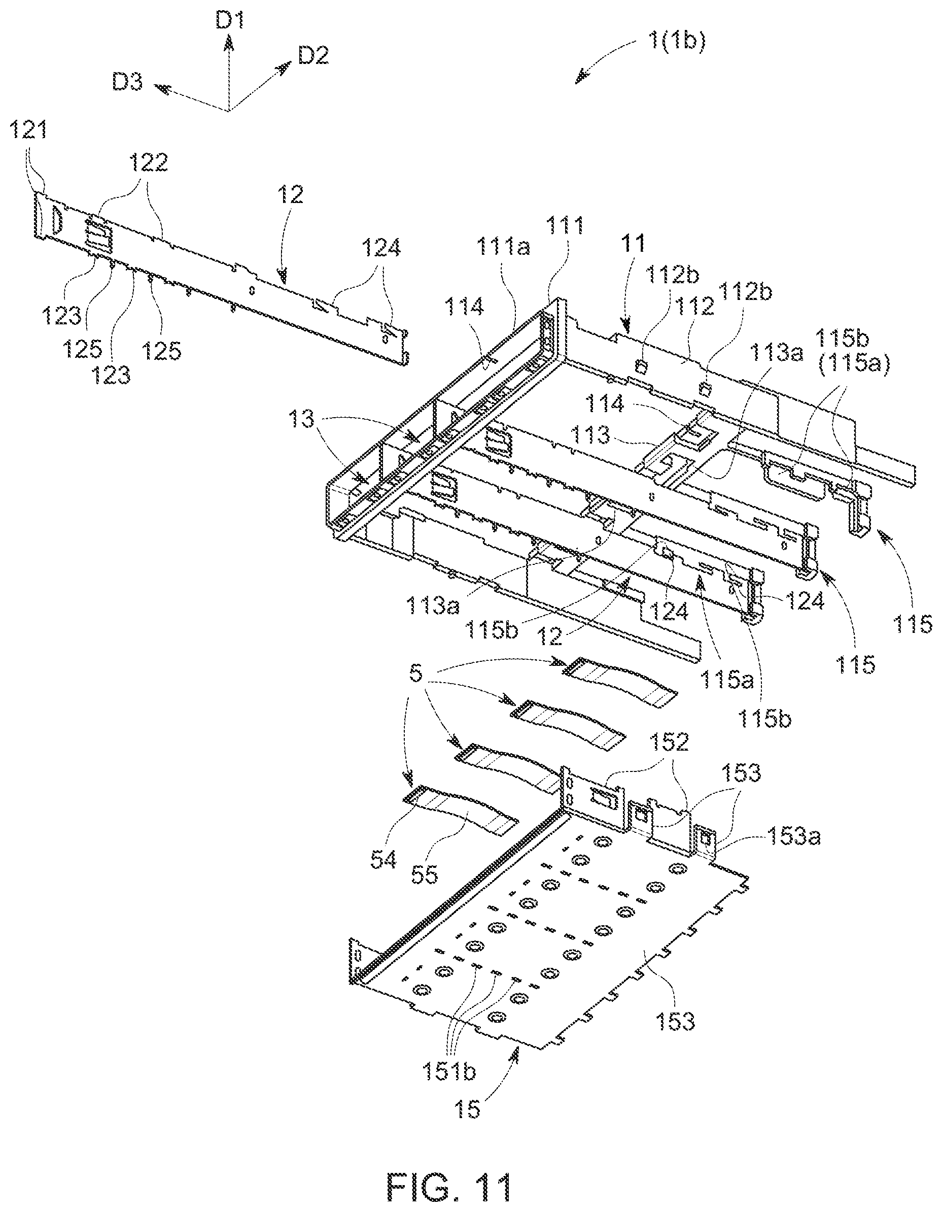 Patent US12414263 Figure 11 – Cooling tray connector assembly