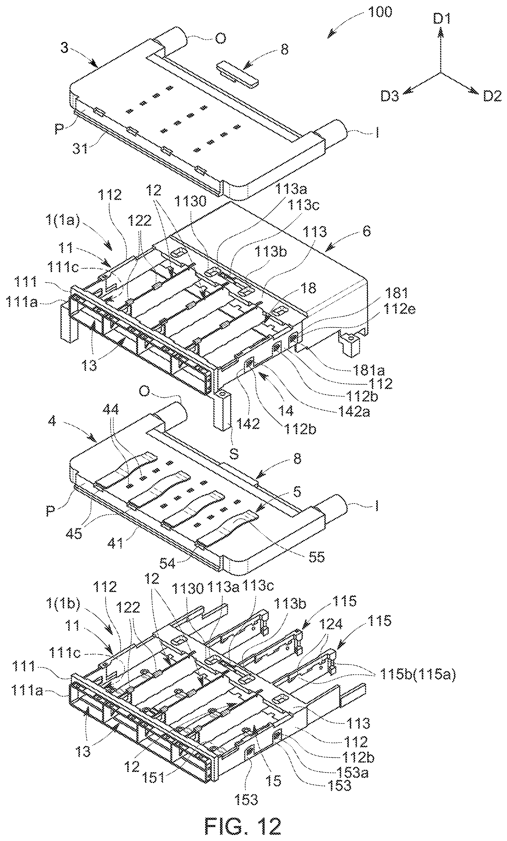 Patent US12414263 Figure 12 – Cooling tray connector assembly