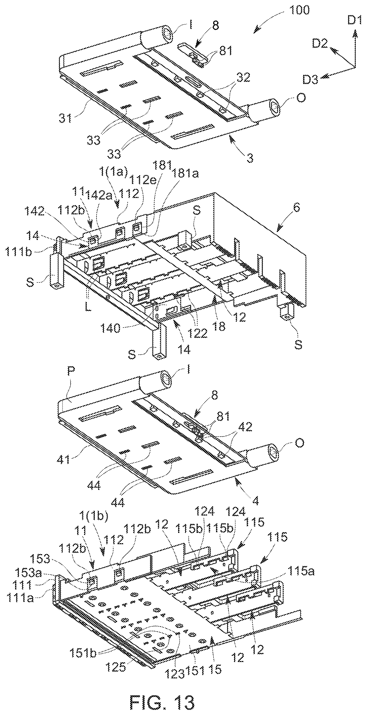 Patent US12414263 Figure 13 – Cooling tray connector assembly
