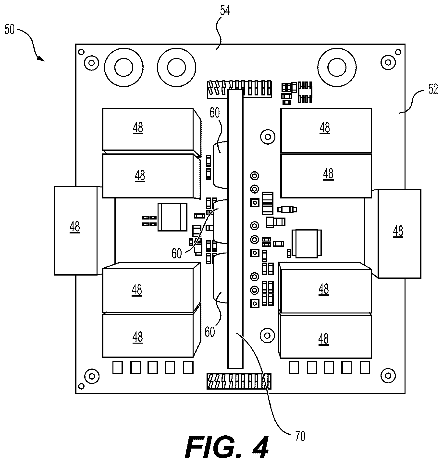 Patent US12414275 Figure 4 – Multi-purpose traction inverter bus bar system