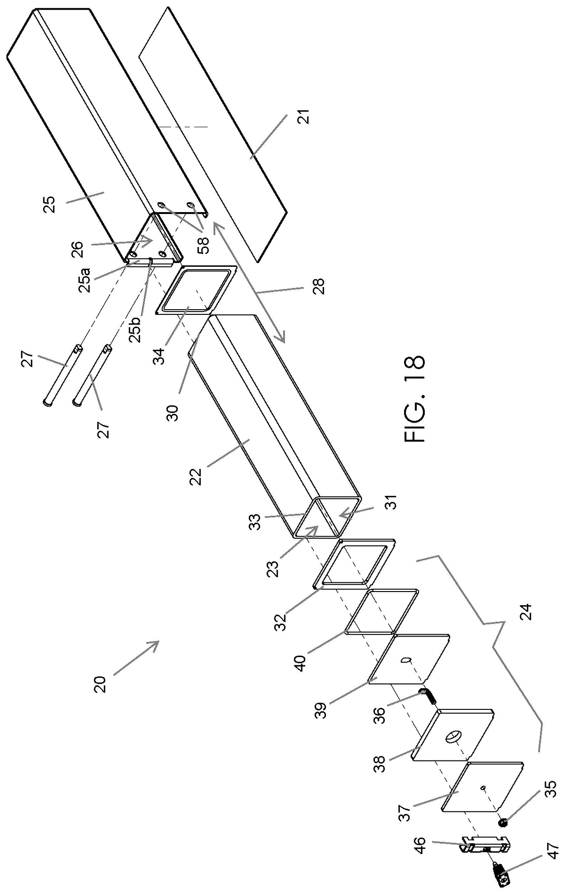 Patent US12414277 Figure 9 – Portable electromagnetic shielding enclosure having a compression hatch point of entry and associated method(s)