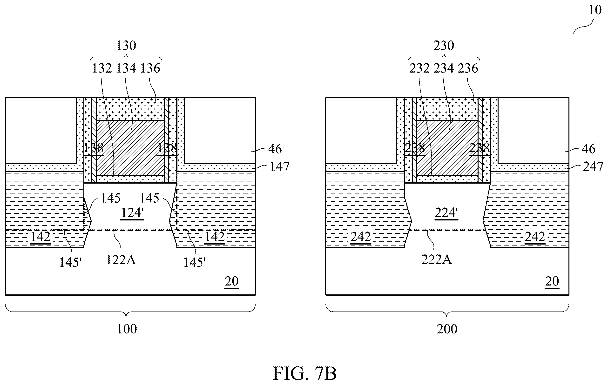 Patent US12414281 Figure 9 – Implantations for forming source/drain regions of different transistors