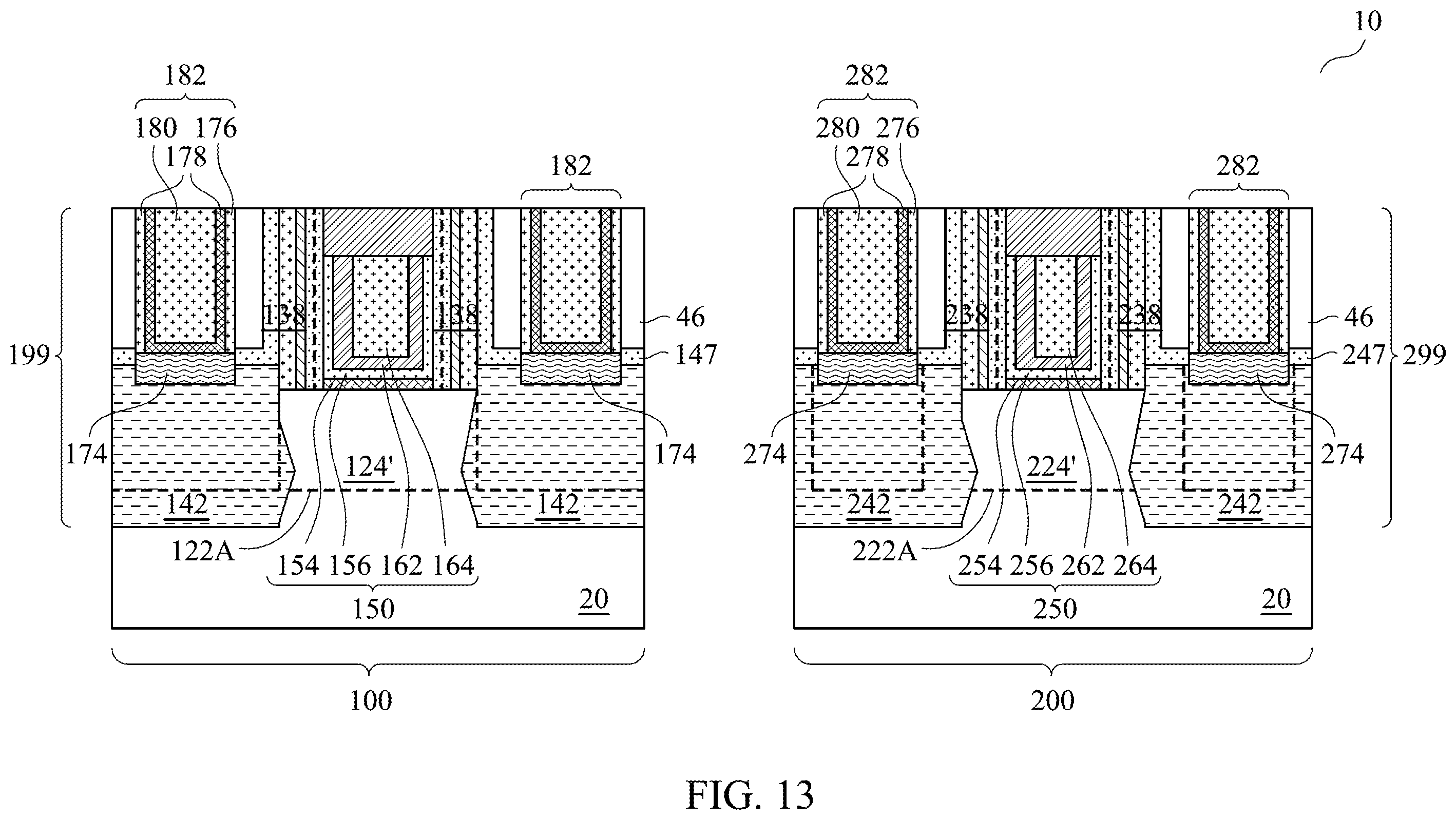 Patent US12414281 Figure 15 – Implantations for forming source/drain regions of different transistors