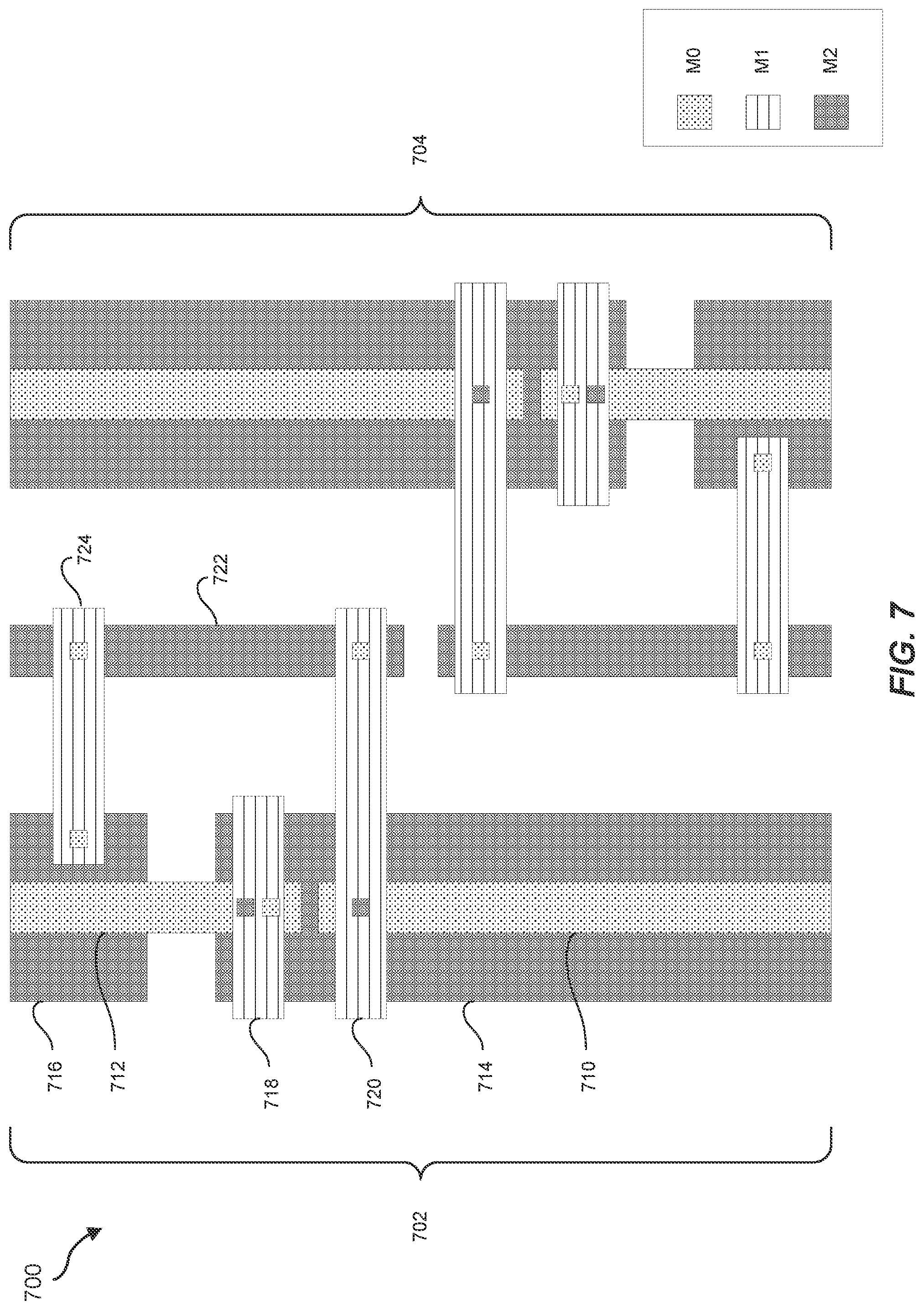 Patent US12414283 Figure 7 – Devices and systems for flying bitline with jumper cell
