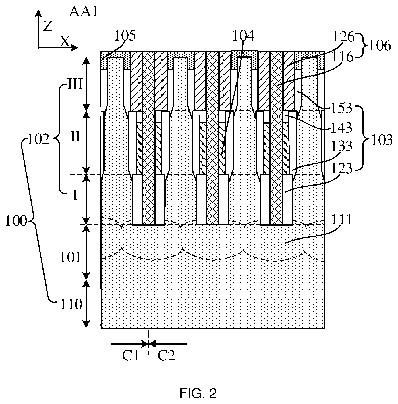 Patent US12414285 Figure 2 – Semiconductor structure and manufacturing method thereof