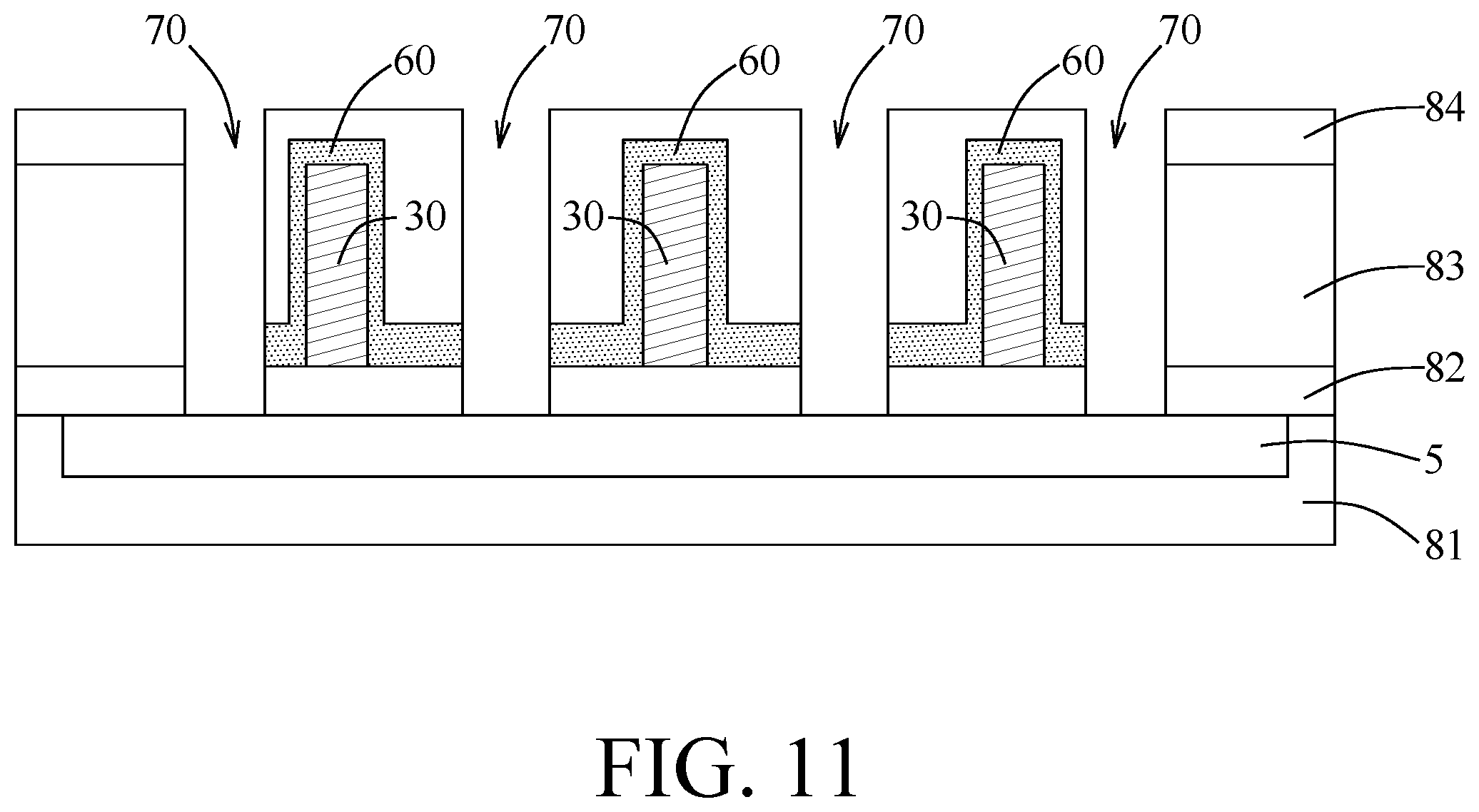 Patent US12414288 Figure 11 – Semiconductor device with a vertical channel wrapped around gate, and method for manufacturing the same