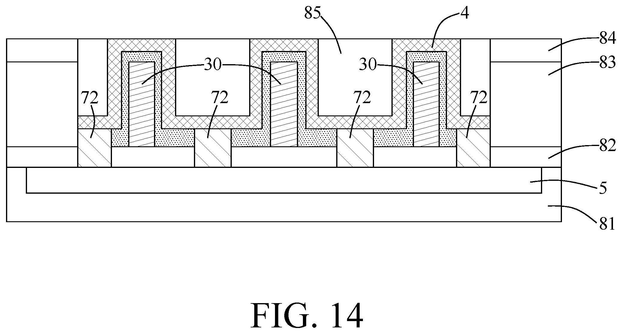 Patent US12414288 Figure 14 – Semiconductor device with a vertical channel wrapped around gate, and method for manufacturing the same