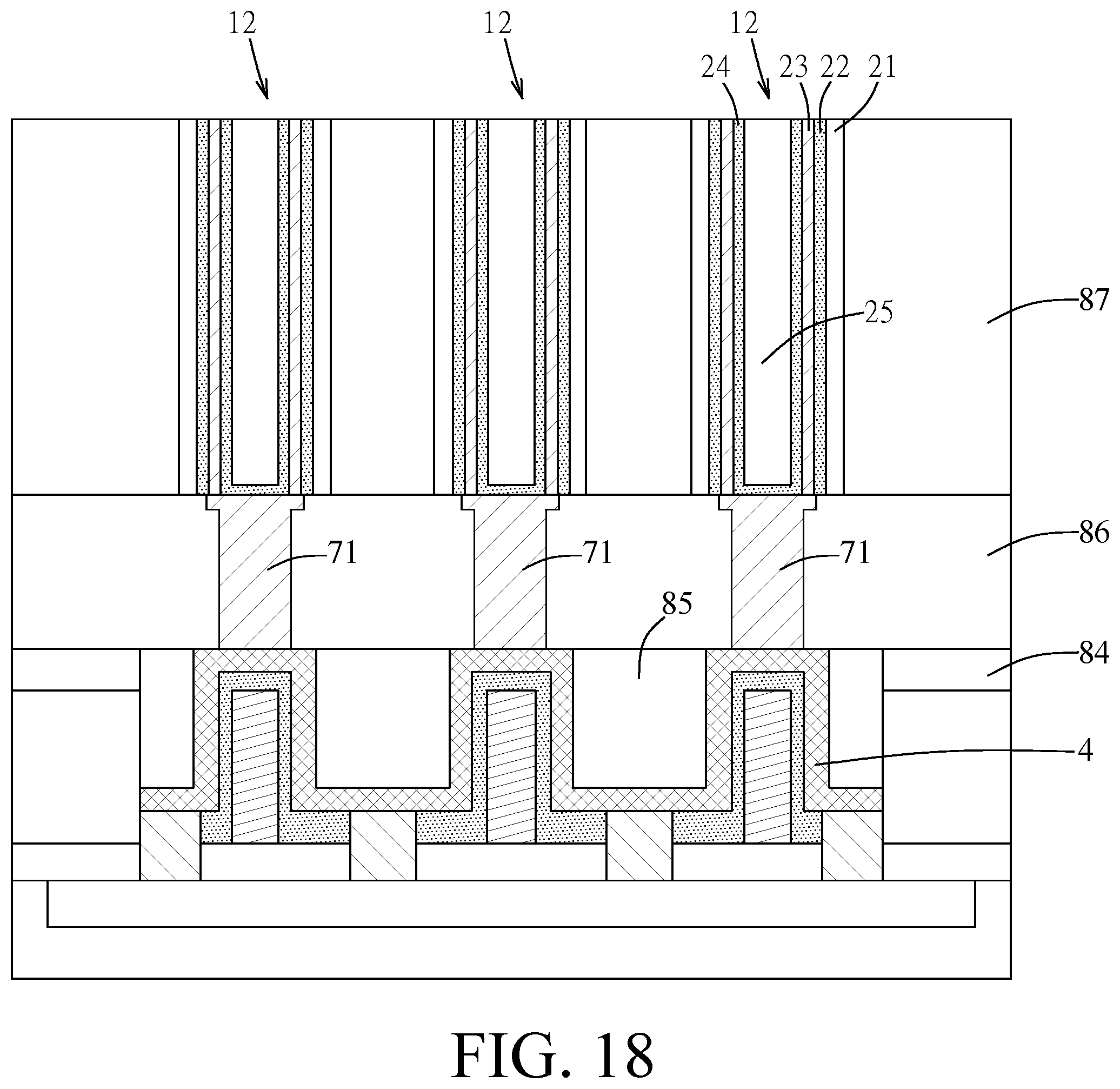 Patent US12414288 Figure 18 – Semiconductor device with a vertical channel wrapped around gate, and method for manufacturing the same