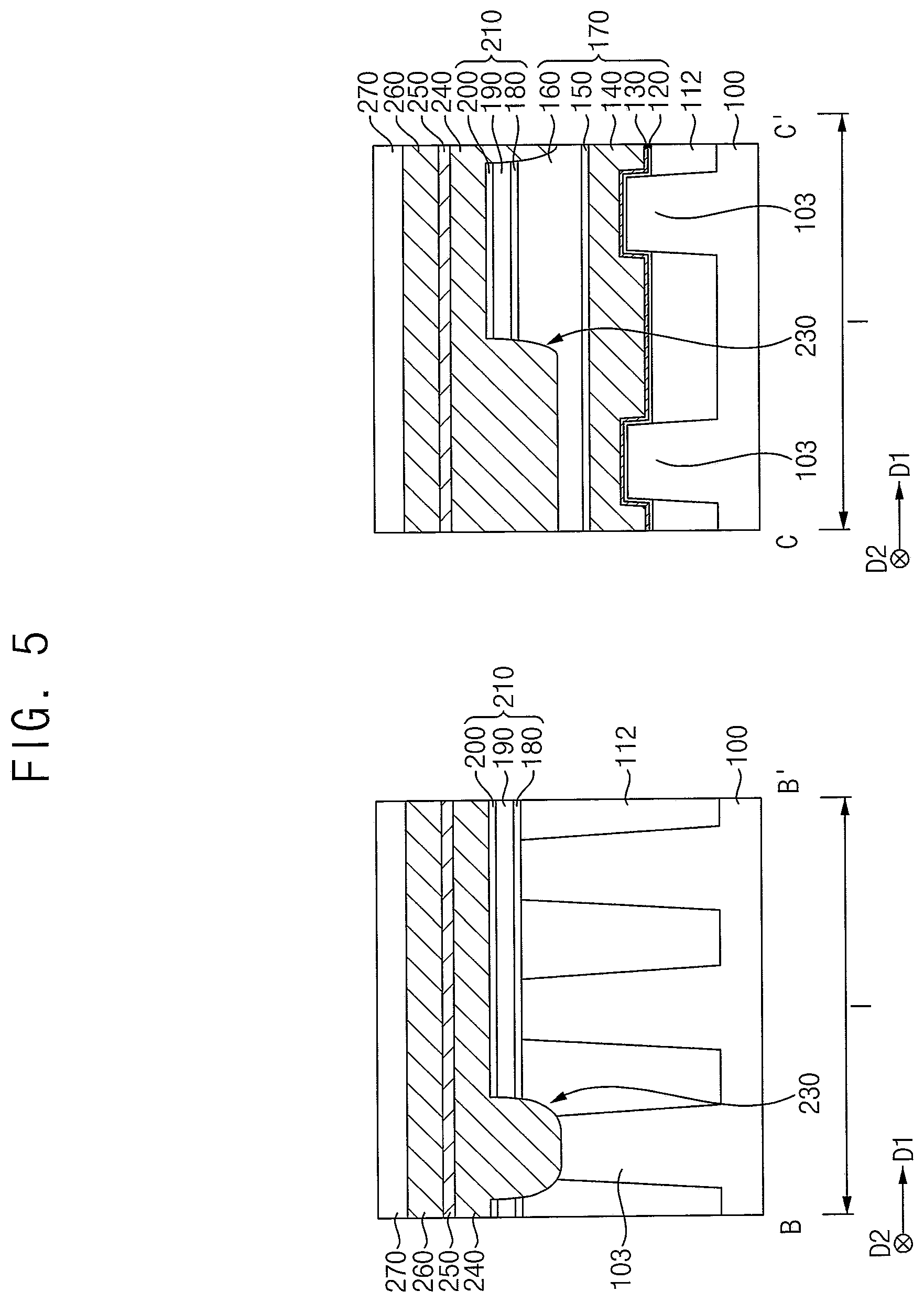Patent US12414289 Figure 5 – Semiconductor devices having air spacer