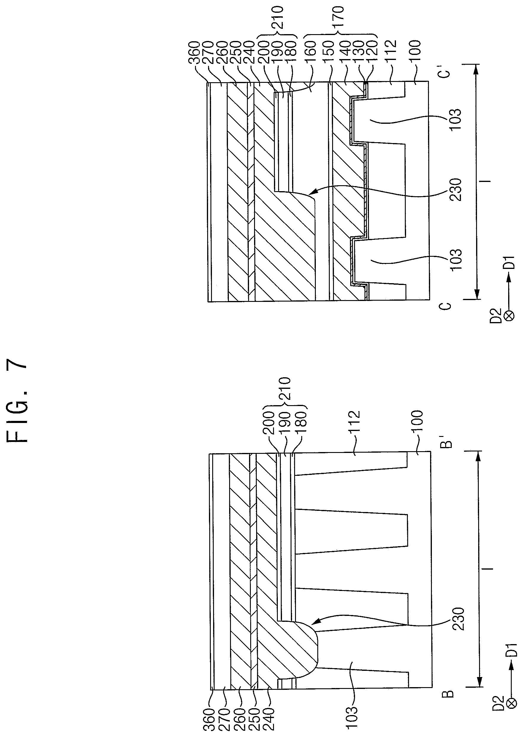 Patent US12414289 Figure 7 – Semiconductor devices having air spacer