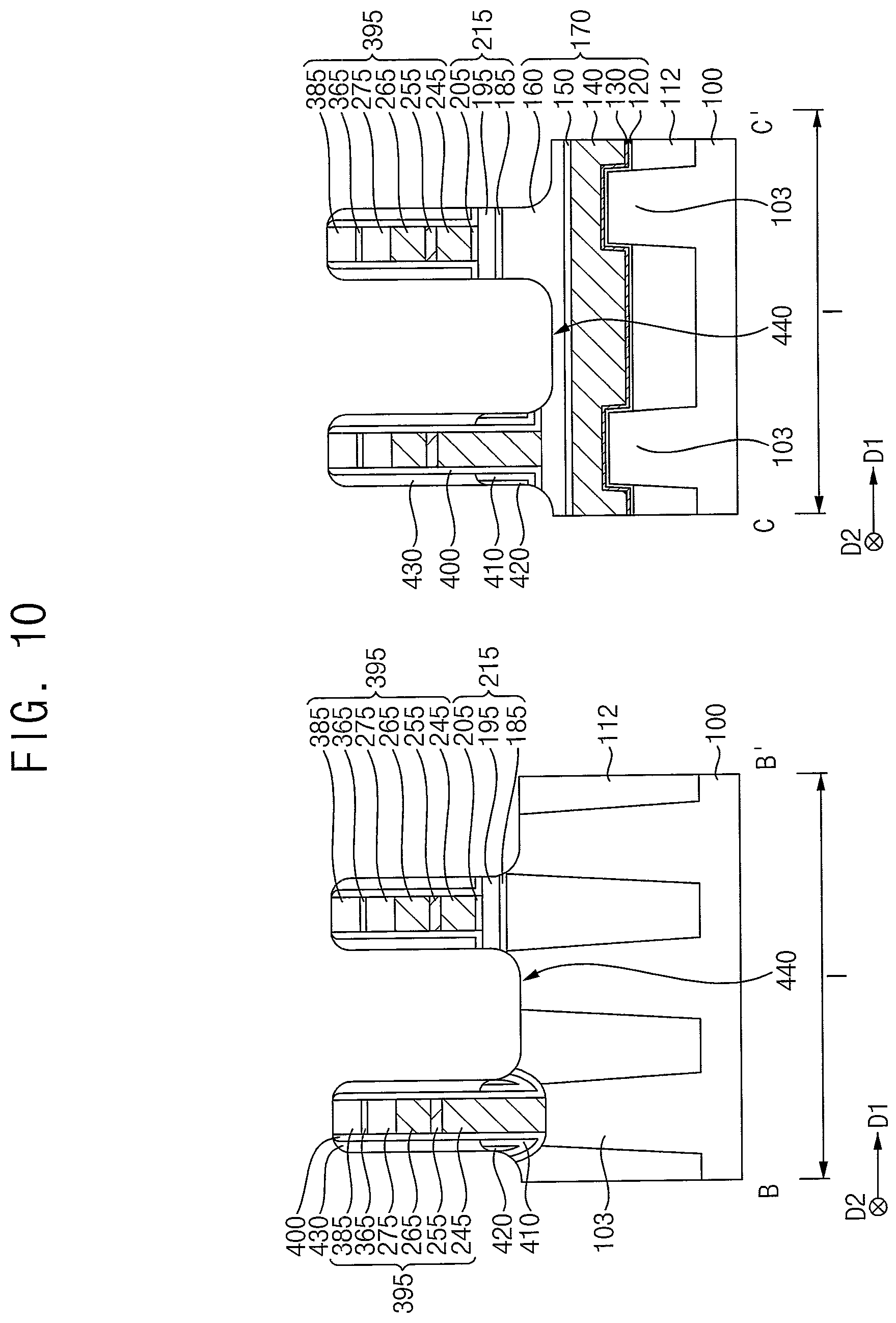 Patent US12414289 Figure 10 – Semiconductor devices having air spacer