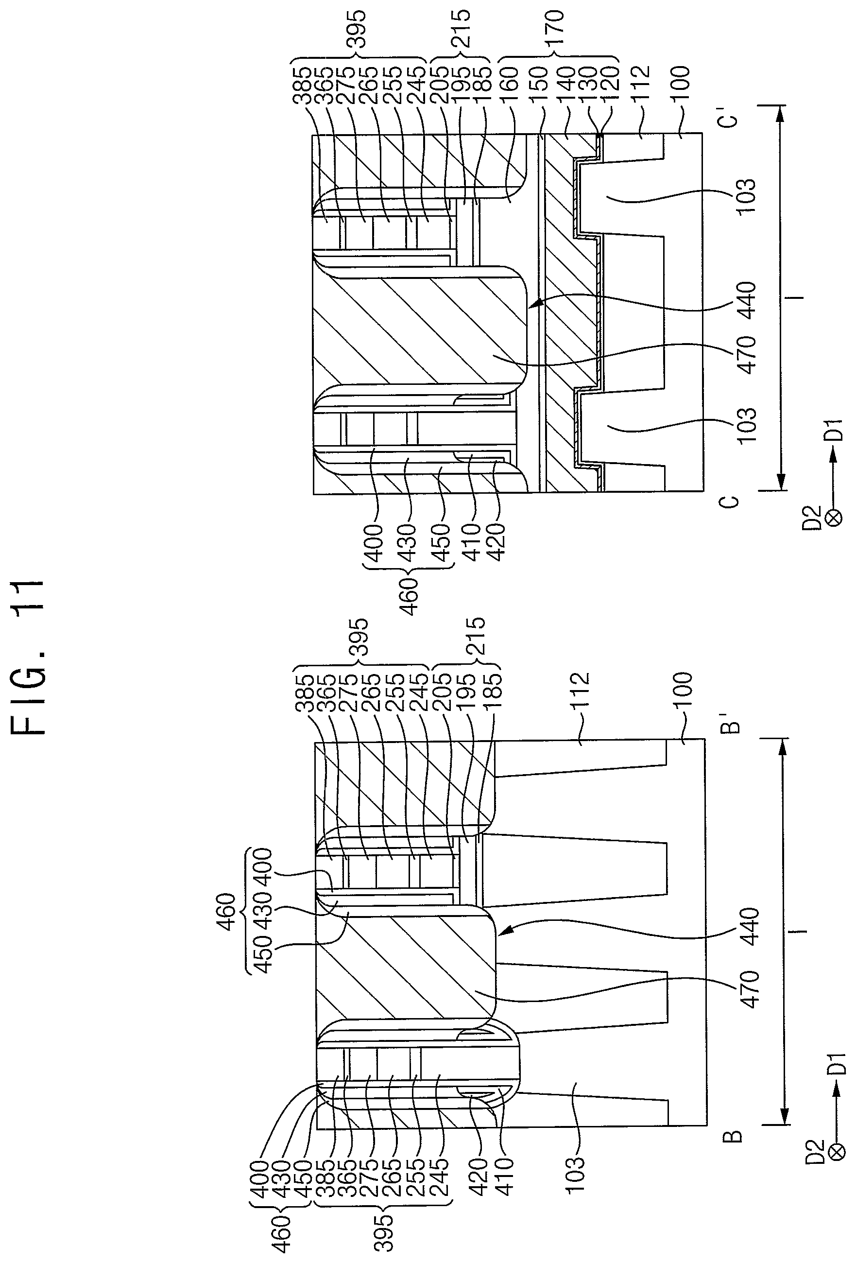 Patent US12414289 Figure 11 – Semiconductor devices having air spacer