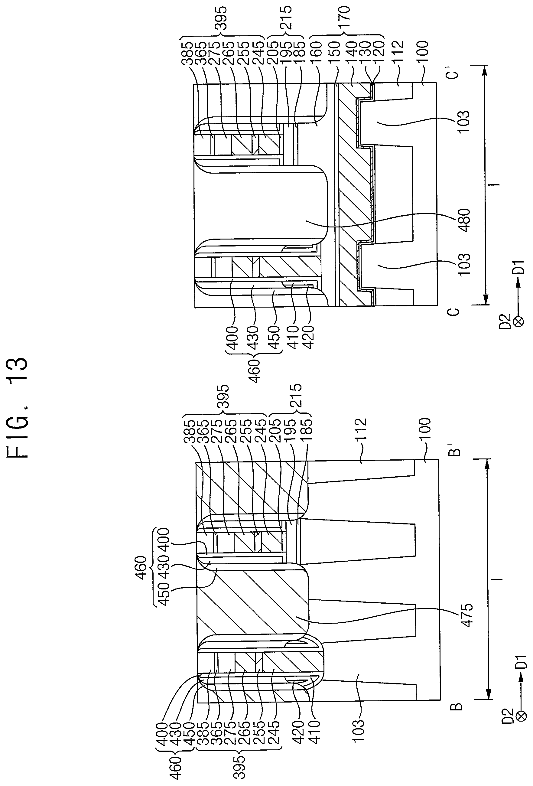 Patent US12414289 Figure 13 – Semiconductor devices having air spacer