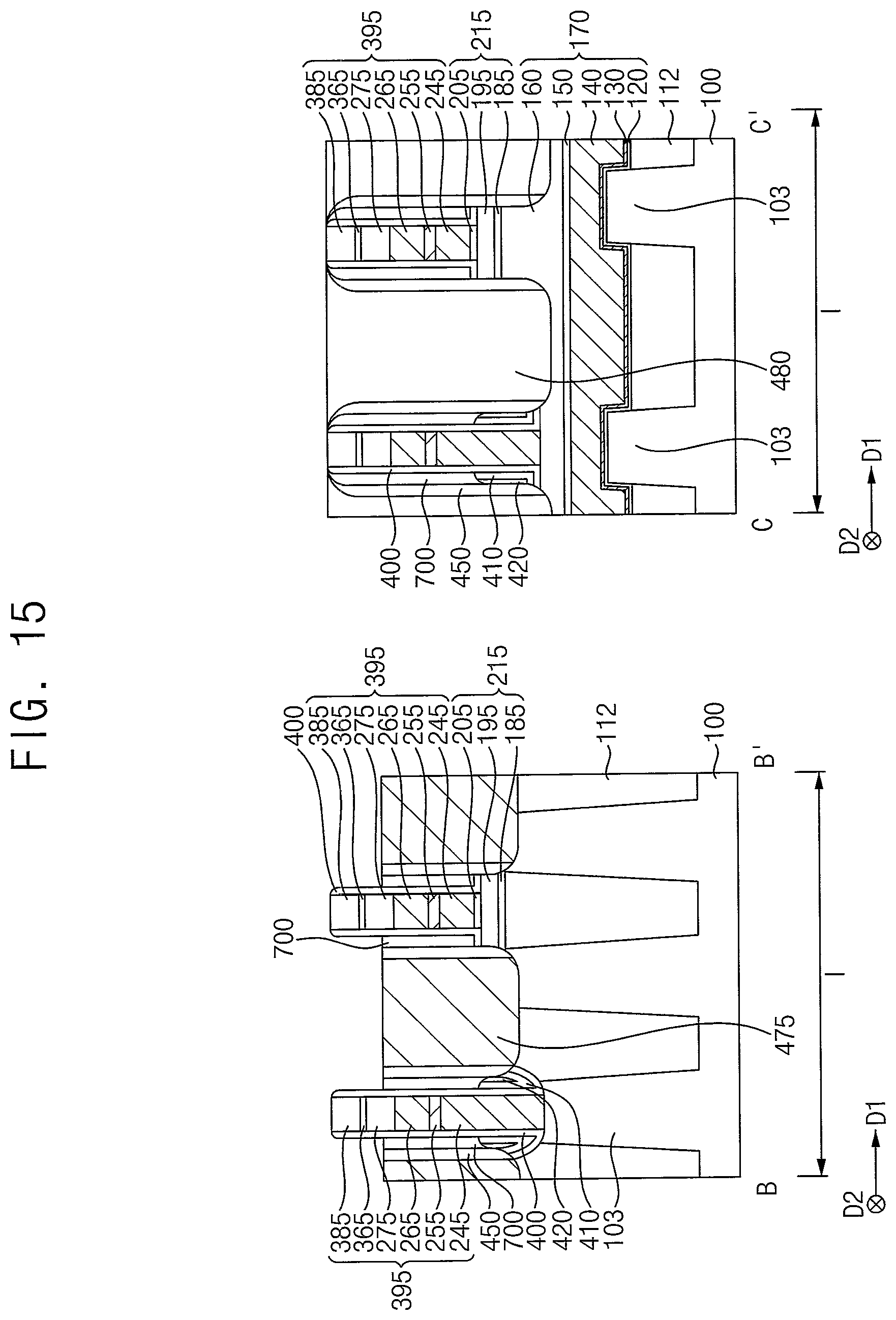 Patent US12414289 Figure 15 – Semiconductor devices having air spacer