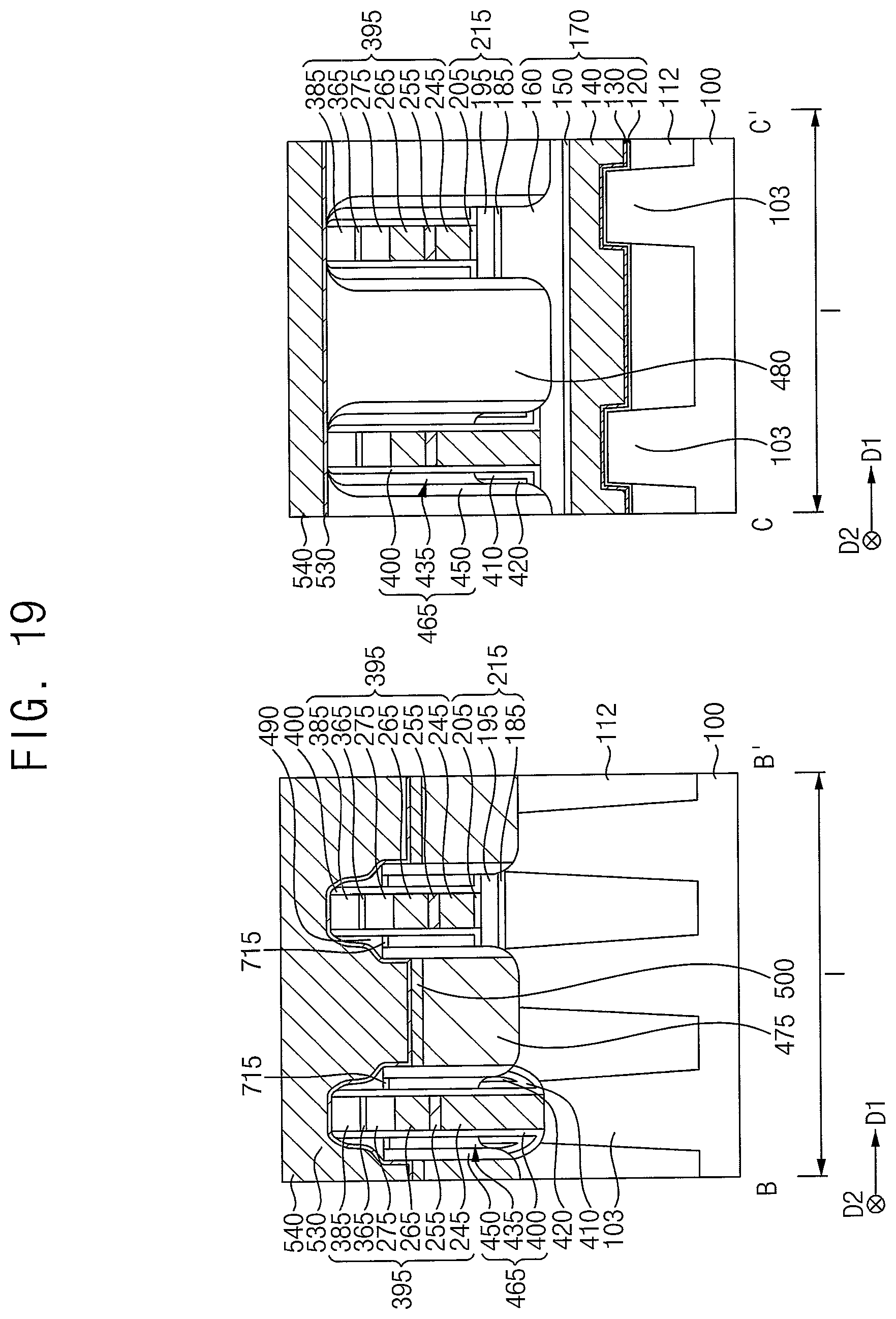 Patent US12414289 Figure 19 – Semiconductor devices having air spacer