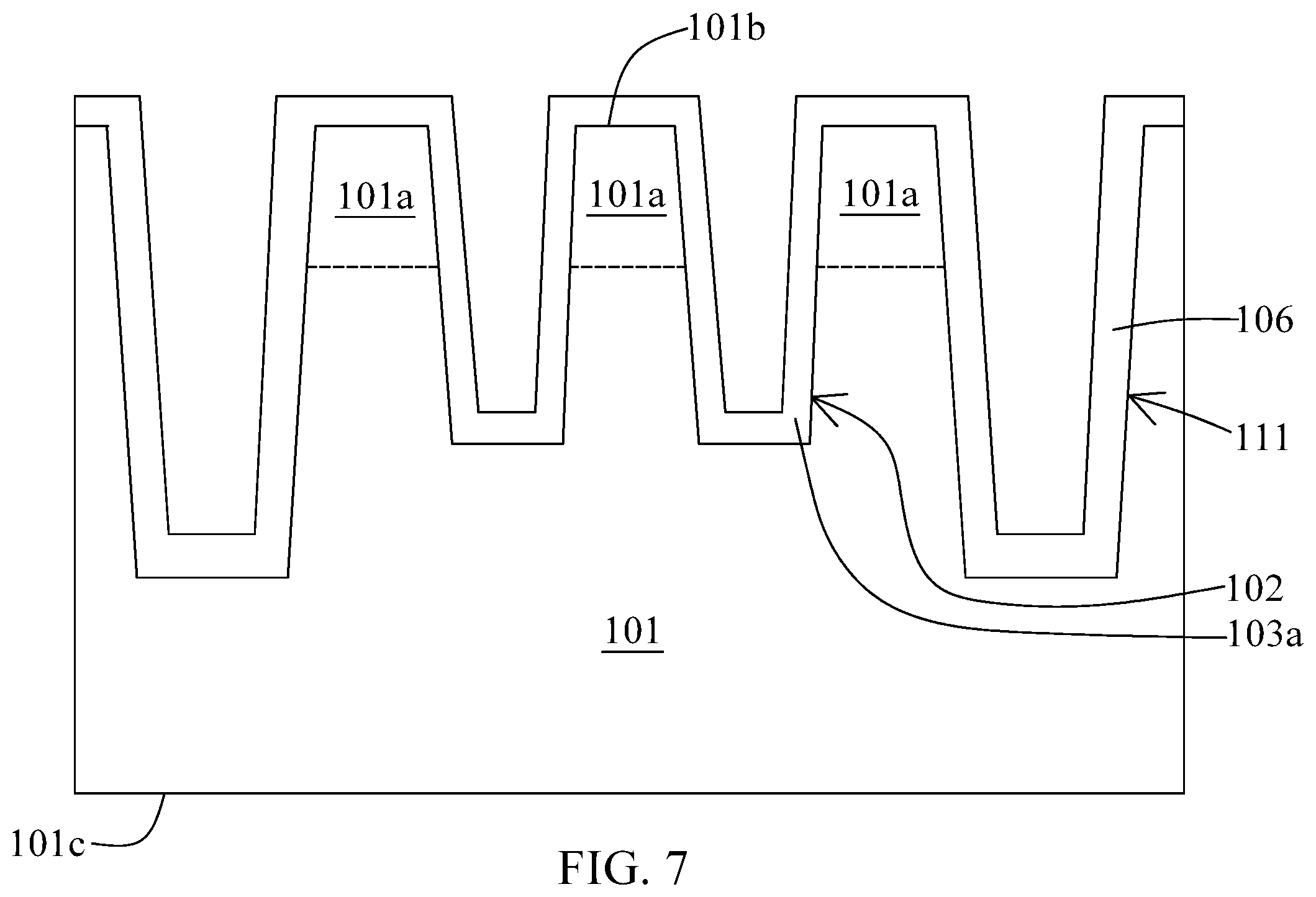 Patent US12414292 Figure 7 – Method for manufacturing memory device having word line with dual conductive materials