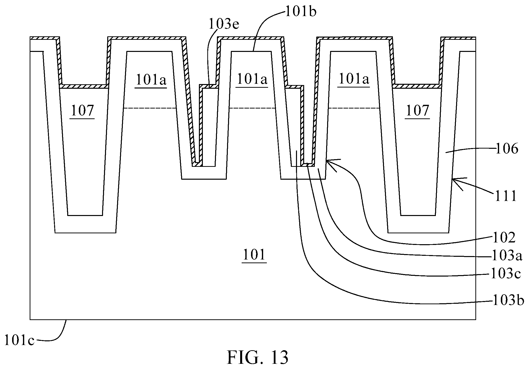 Patent US12414292 Figure 13 – Method for manufacturing memory device having word line with dual conductive materials