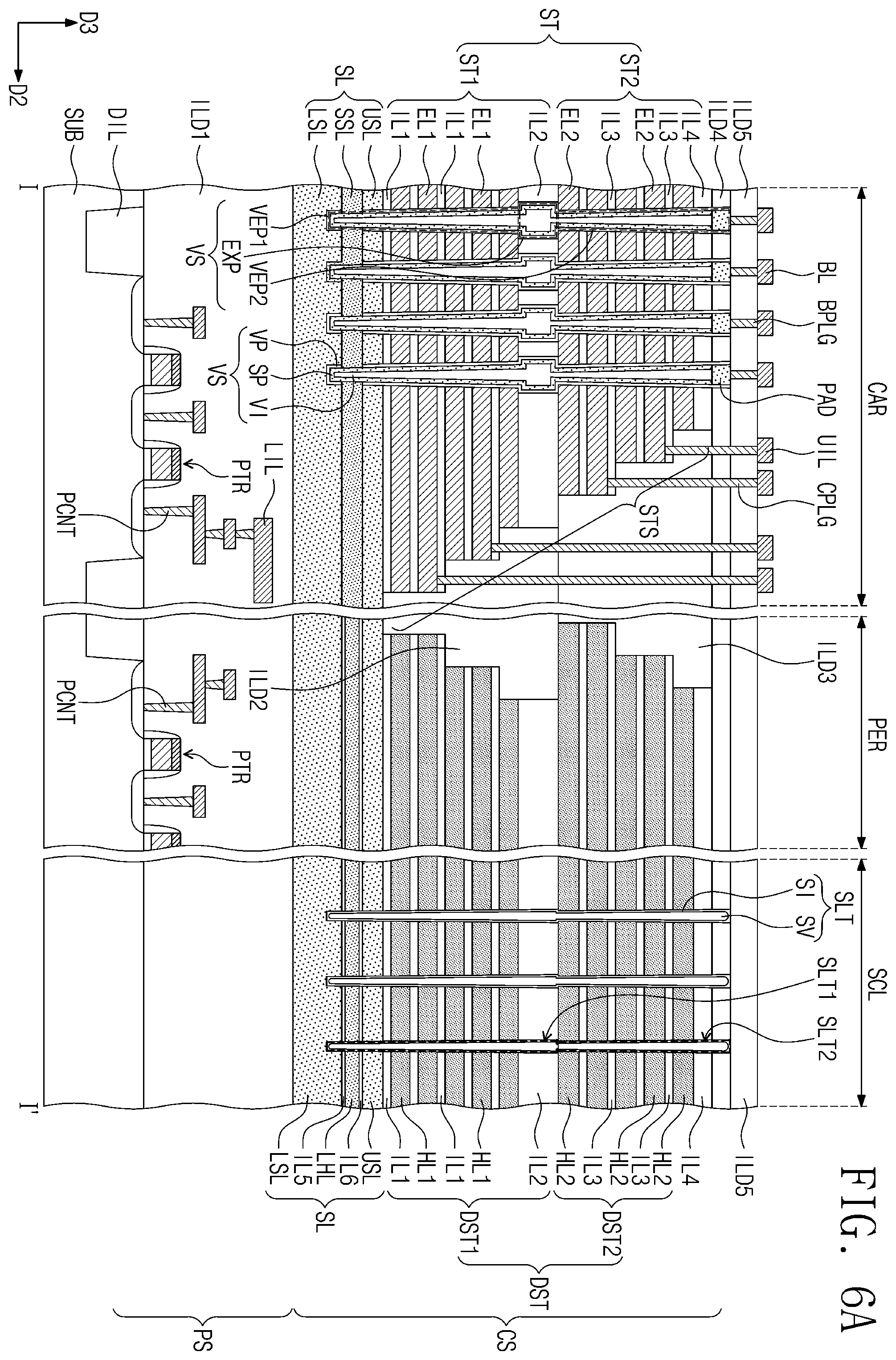 Patent US12414297 Figure 6 – Semiconductor device and electronic system including the same